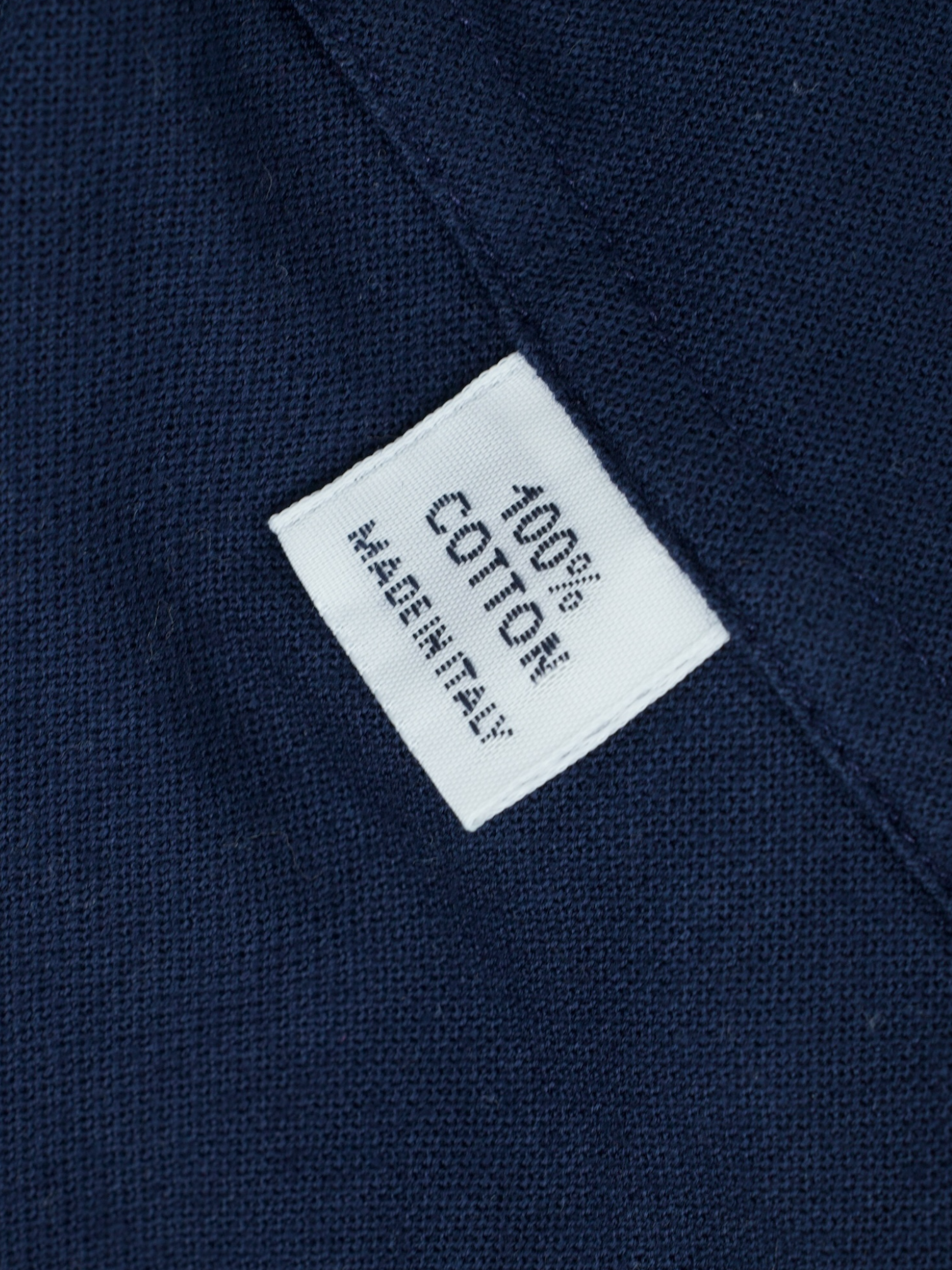 Fray Dark Blue Cotton Piqué Knitted Button-Down Shirt