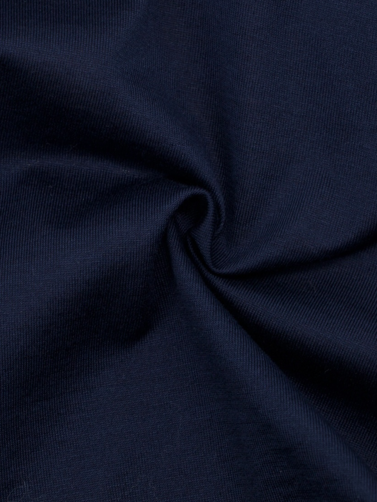 Fray Navy Jersey-Knitted Cotton Gabriel-Collar Shirt