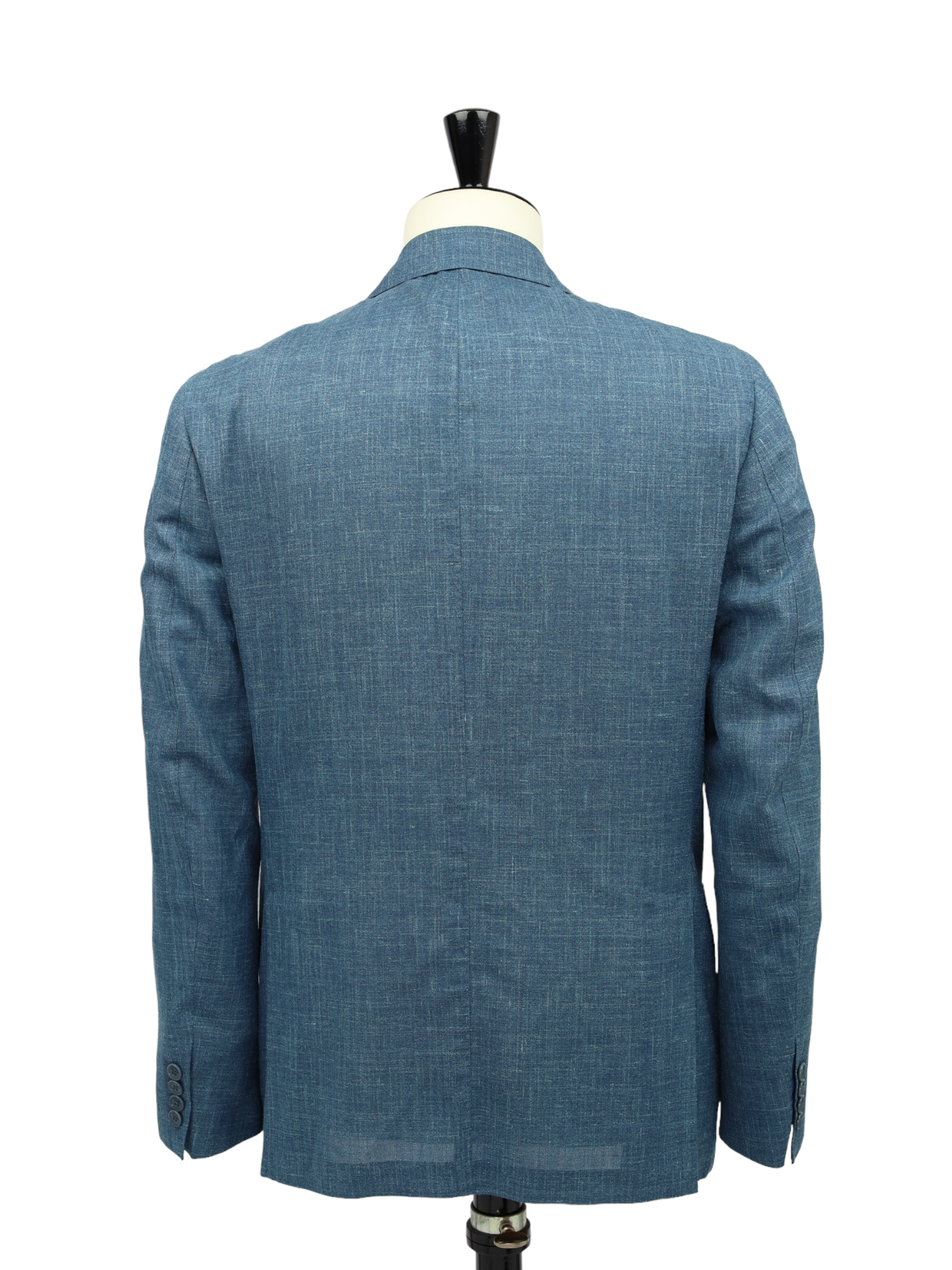 Loro Piana Petrol Wool, Silk & Linen "Summertime" Double-Breasted Jacket