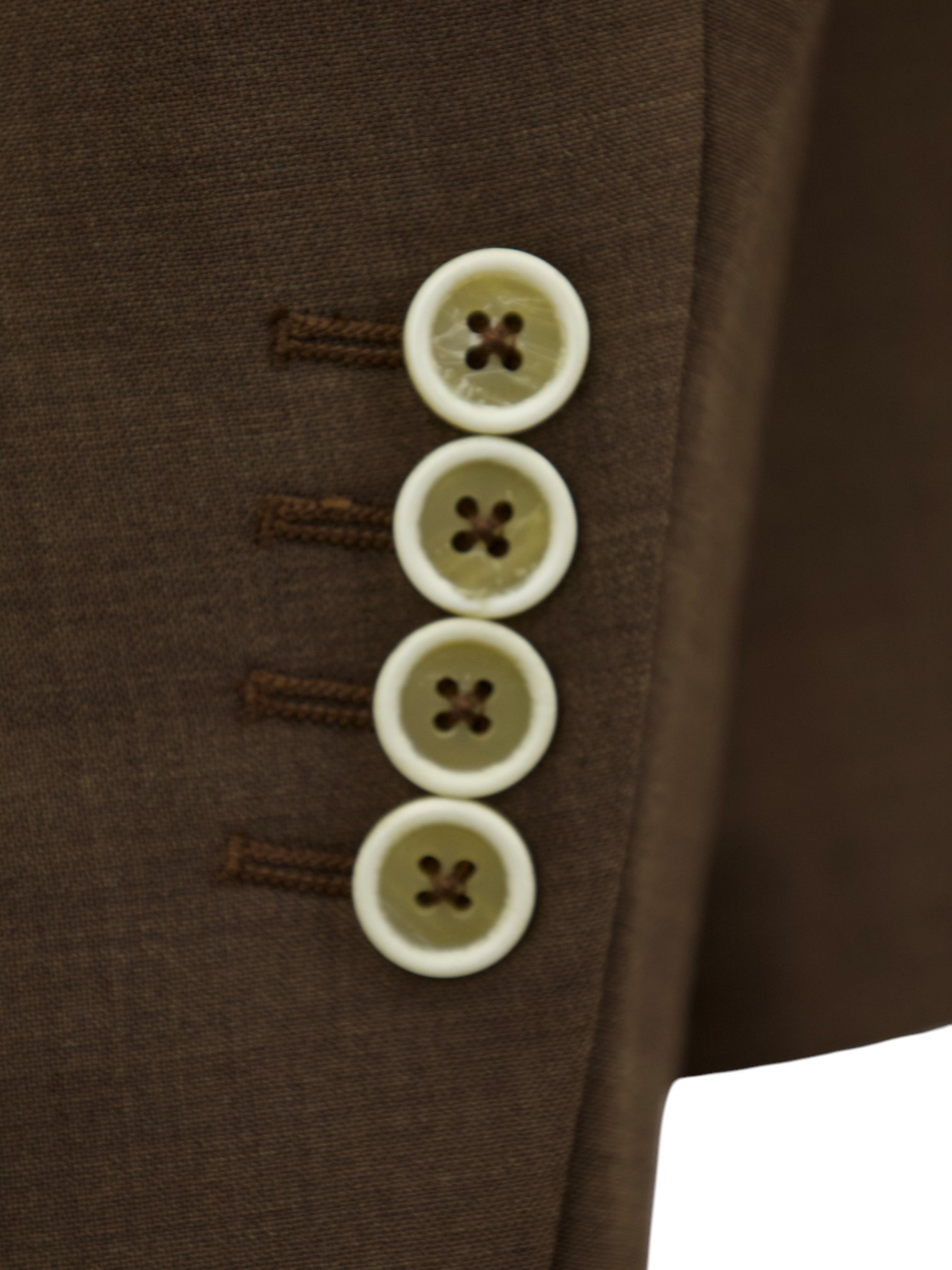 Eleventy Chocolate Brown Cool-Wool Summer Jacket