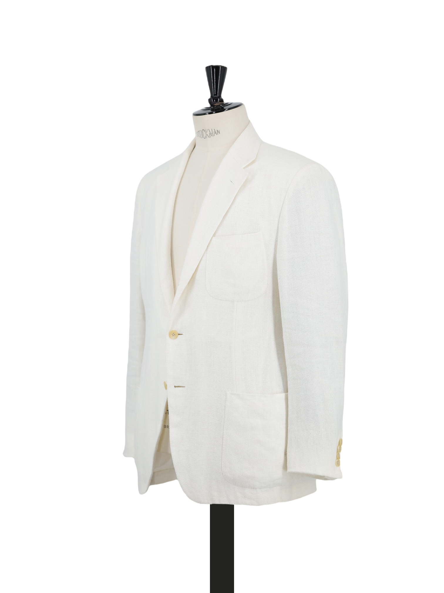 Ralph Lauren White Pure-Linen Hopsack Summer Jacket