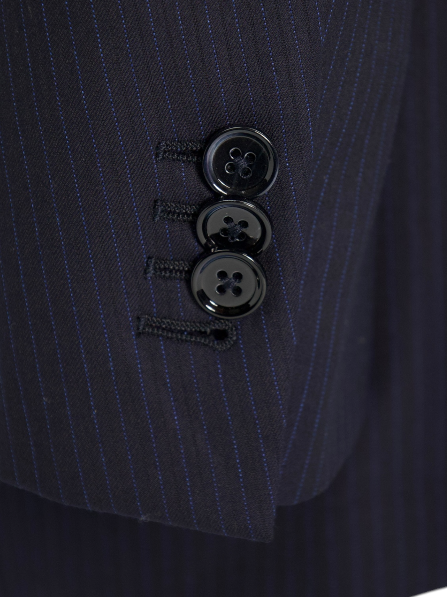 Ermenegildo Zegna Navy 12milmil12 Pinstripe Mila Suit