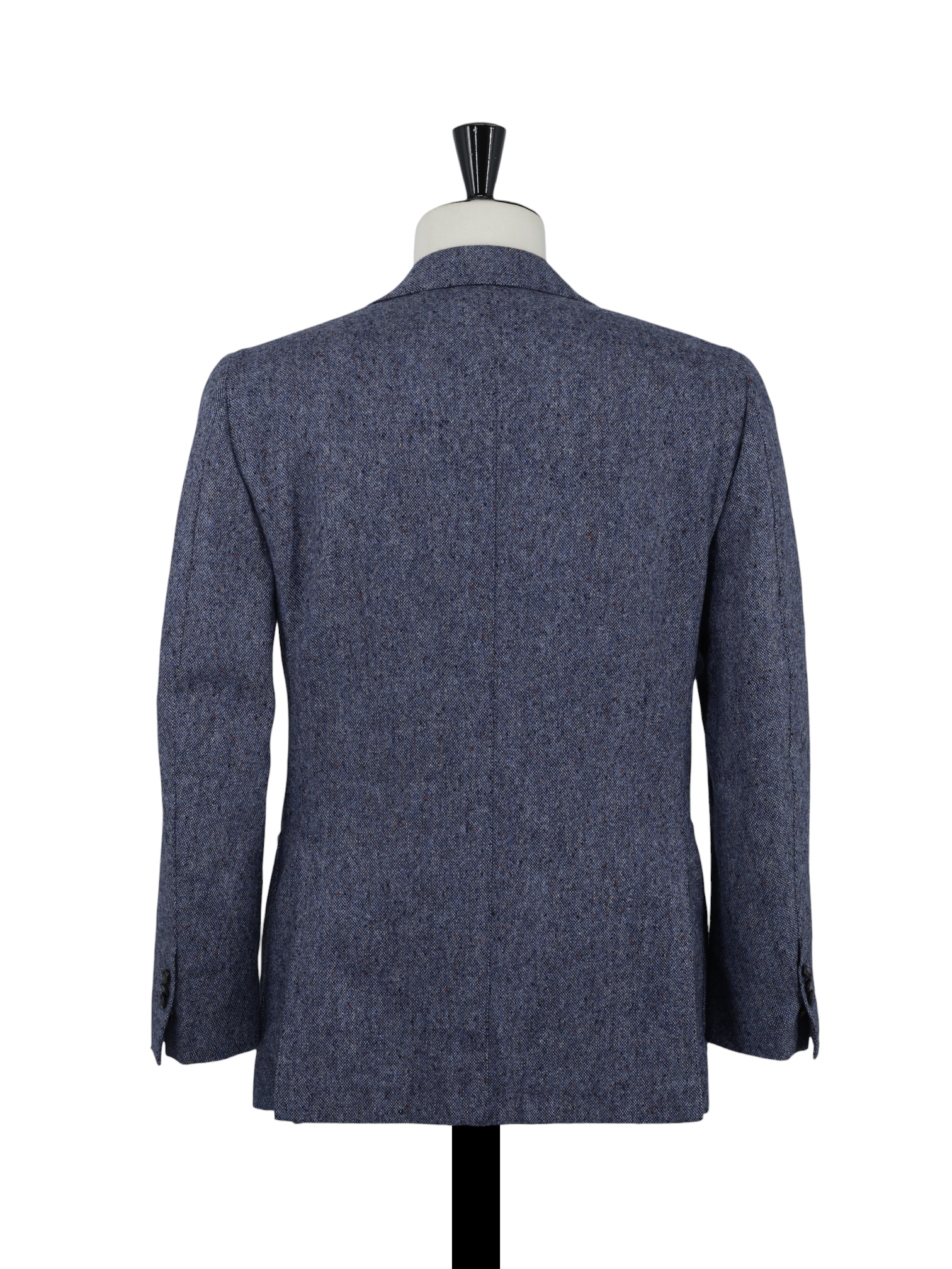 Cesare Attolini Steel Blue & Multicolor Donegal Tweed-Wool Jacket