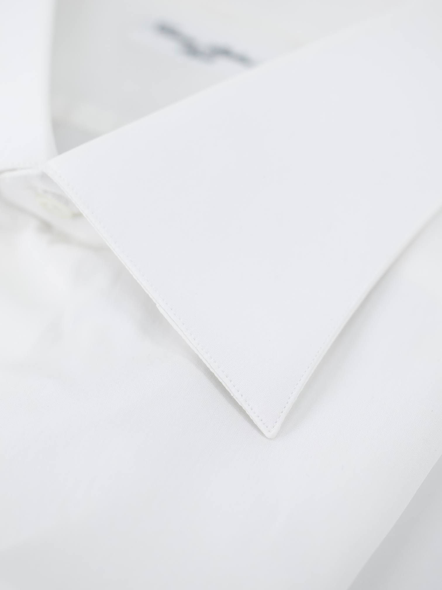 Cesare Attolini White Poplin Cotton Dress Shirt