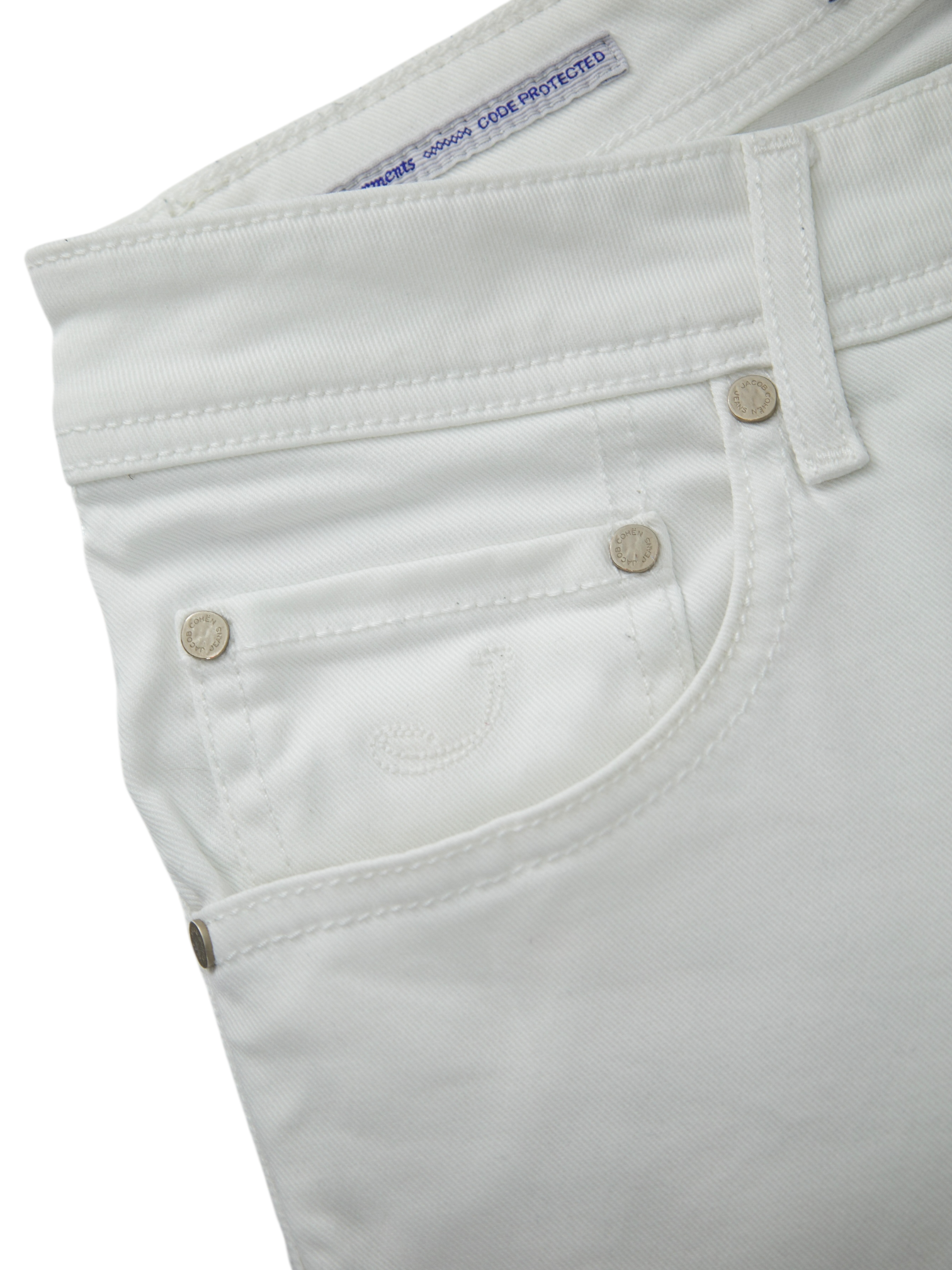 Jacob Cohen White Cotton & Elastane 622 Nick Jeans