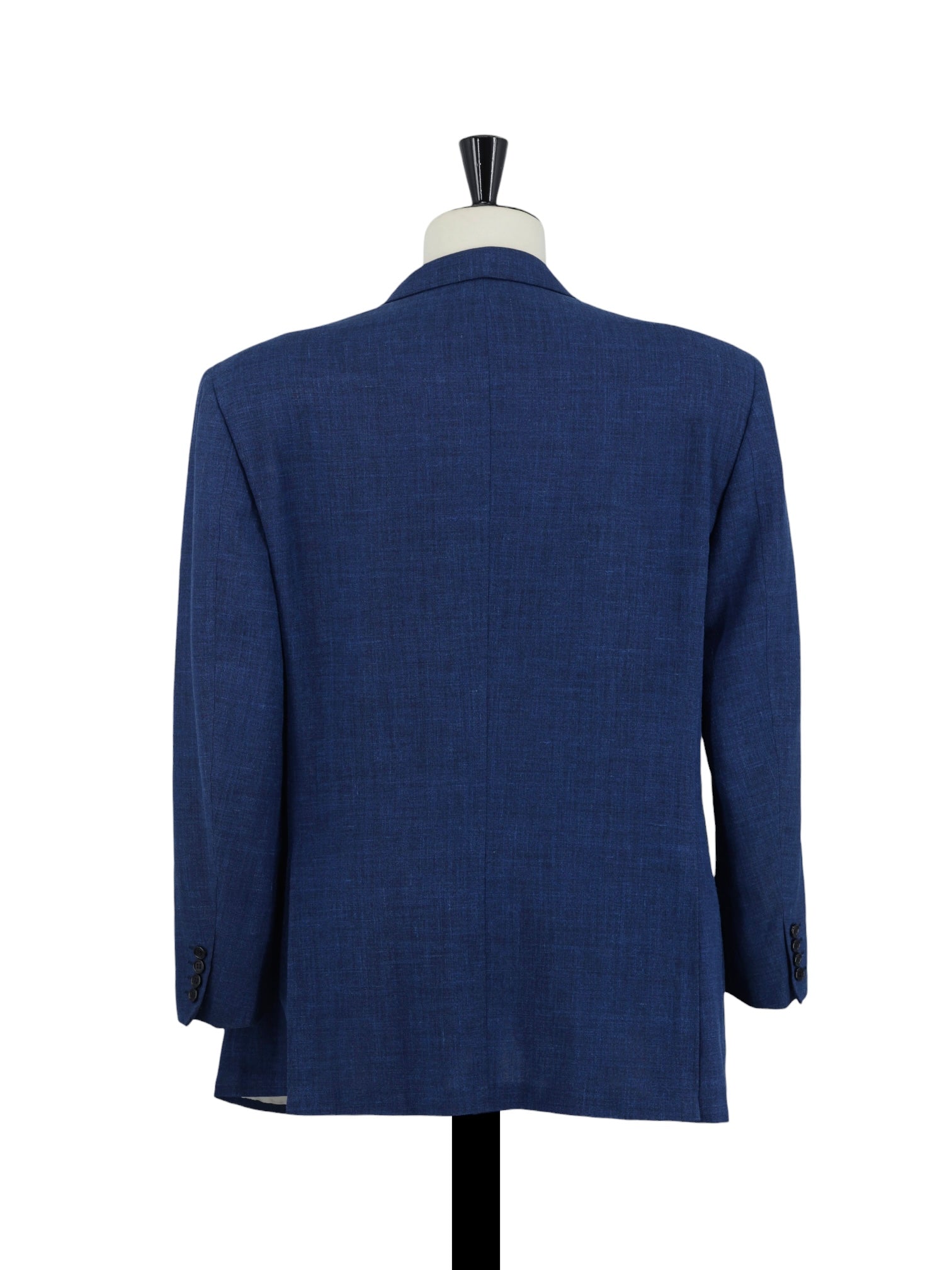 Brioni Cobalt Blue Wool & Linen Melange Cesare Jacket