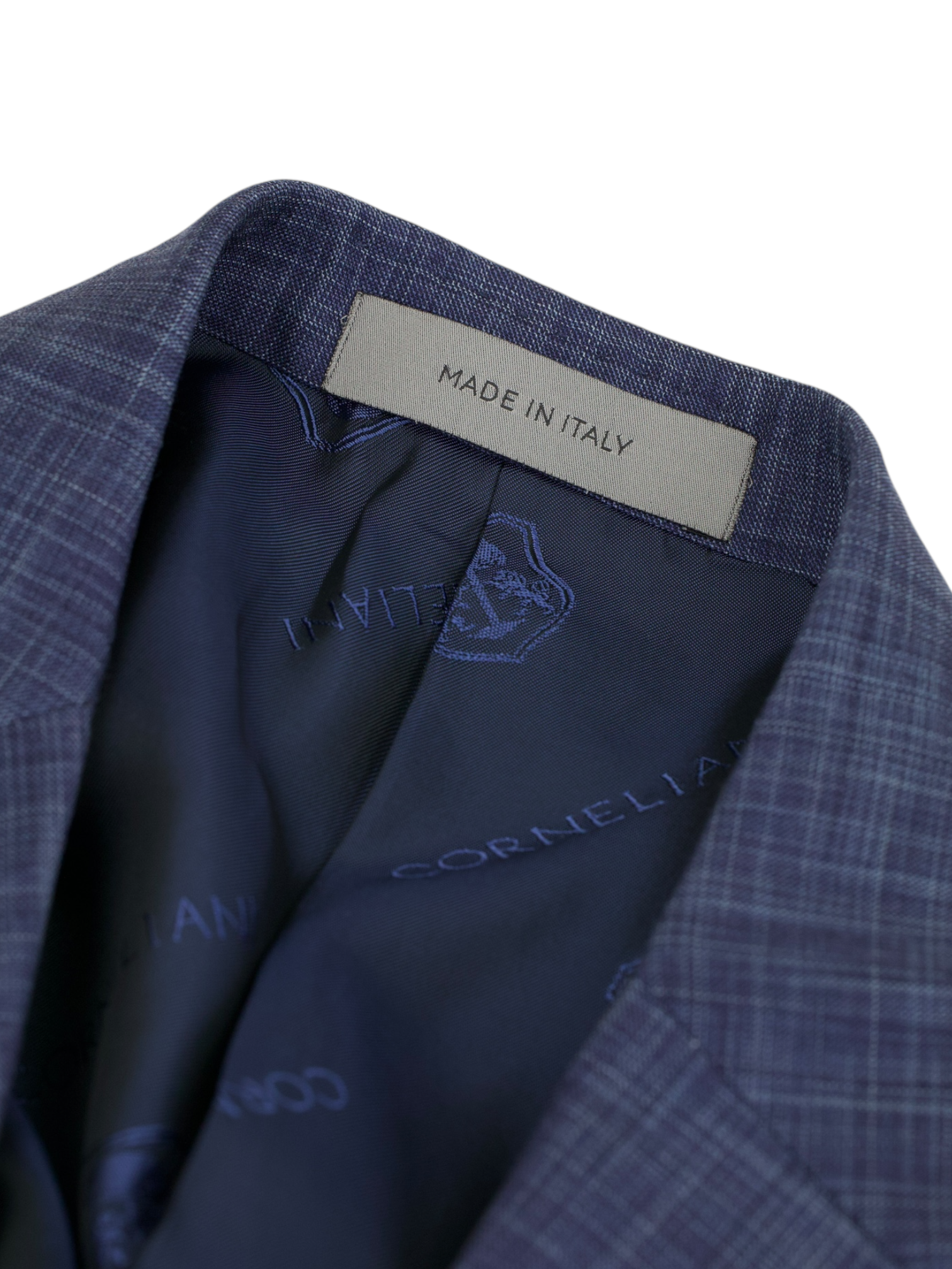 Corneliani Steel Blue Wool & Silk Melange Suit