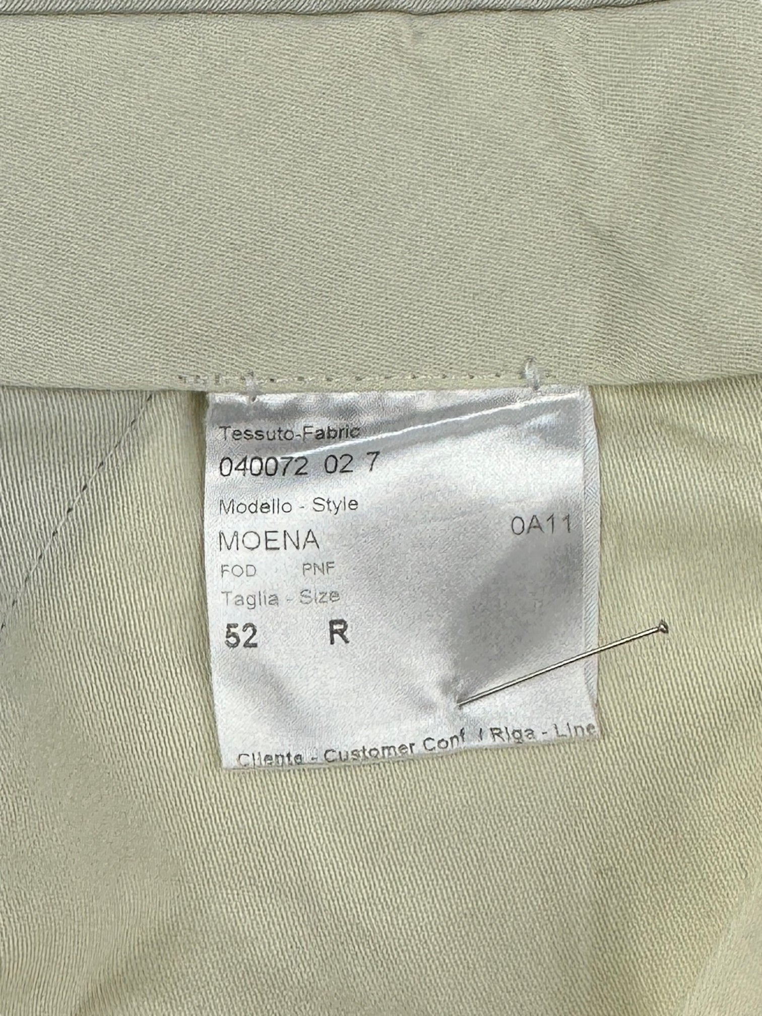 Brioni Taupe Wool & Silk Trousers