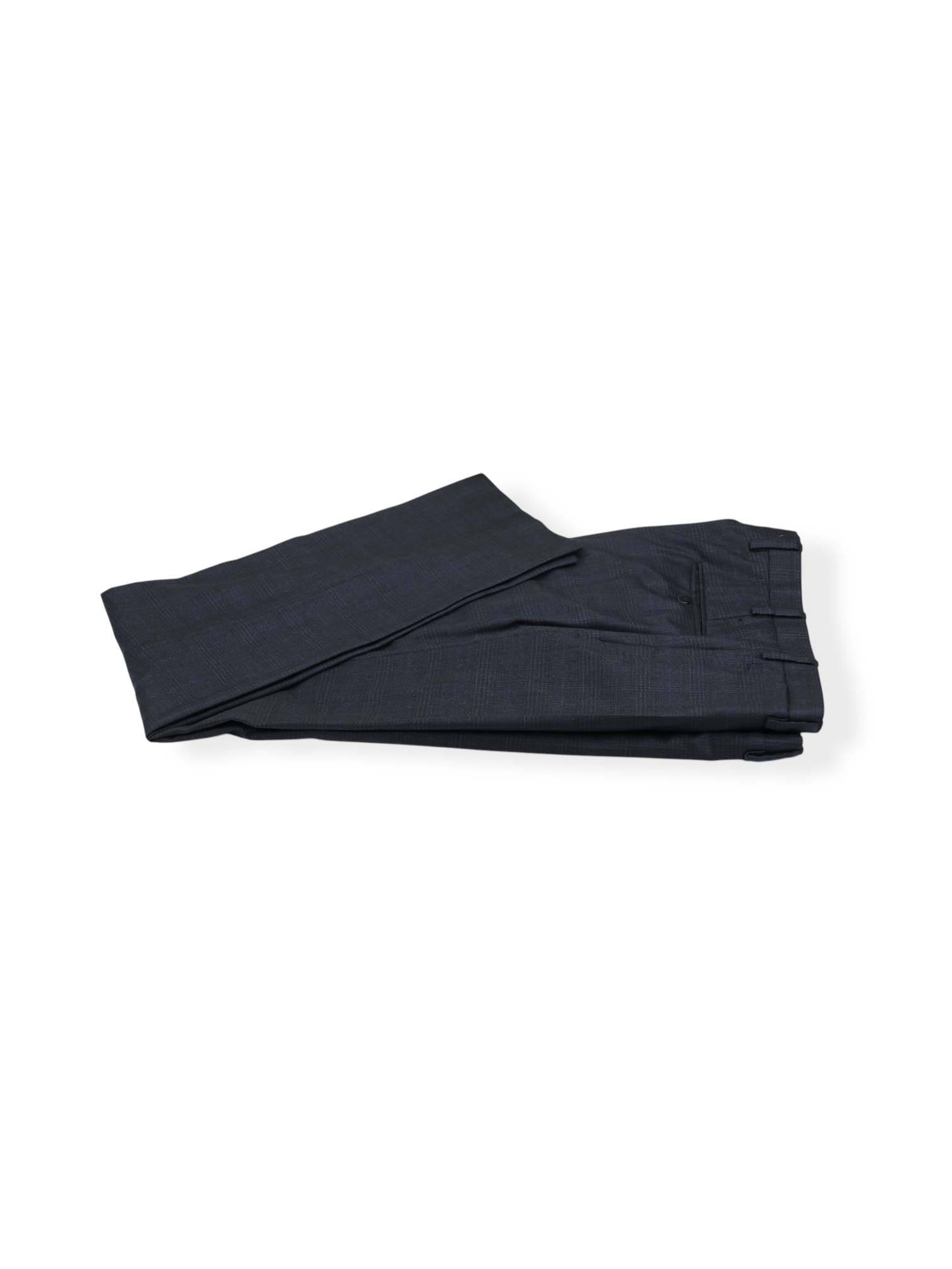 Kiton Navy Pure Cashmere Shadow-Glenplaid Suit