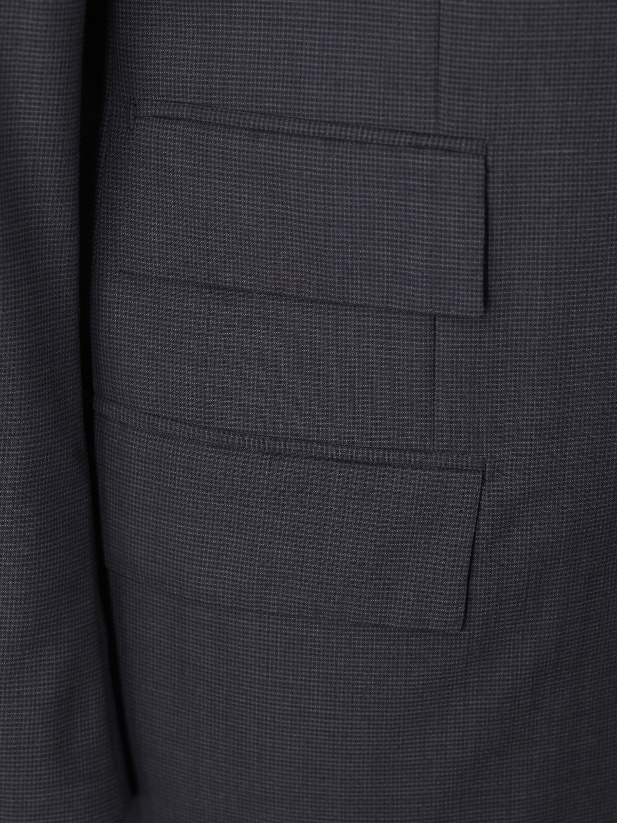 Kiton Dark Grey Fine-Wool Puppytooth Vintage Straight-Fit Suit