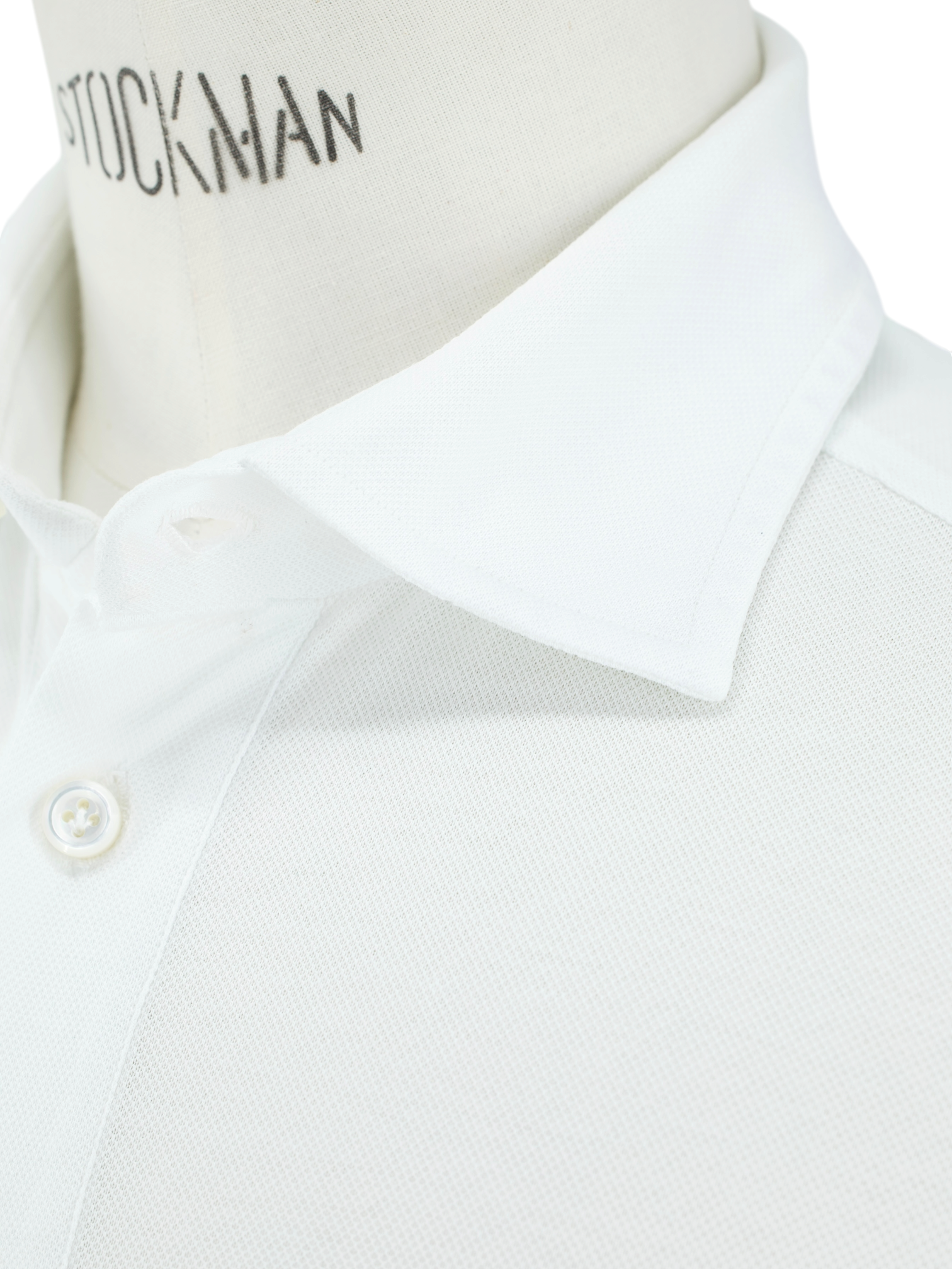 Cesare Attolini White Piqué-Cotton Pop-Over Shirt