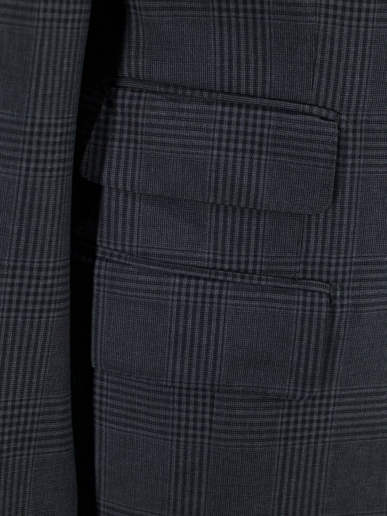 Tom Ford Dark Grey Fine-Wool Checkered Regency Suit
