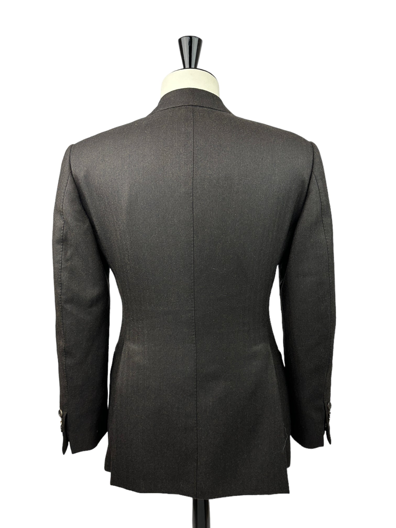 Tom Ford Brown Flannel Herringbone Jacket