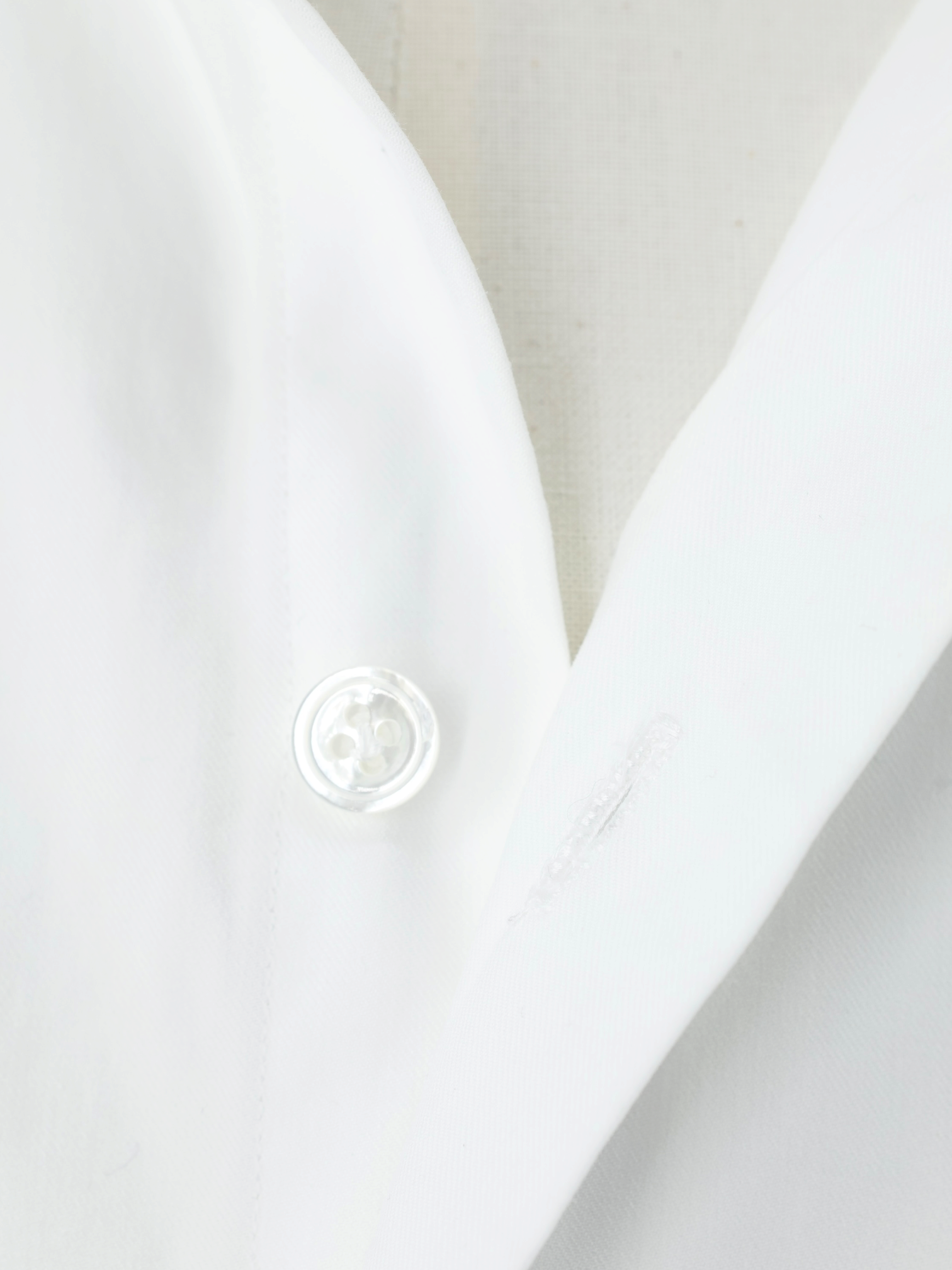 Finamore White Heavyweight-Cotton Barrel-Cuff Shirt