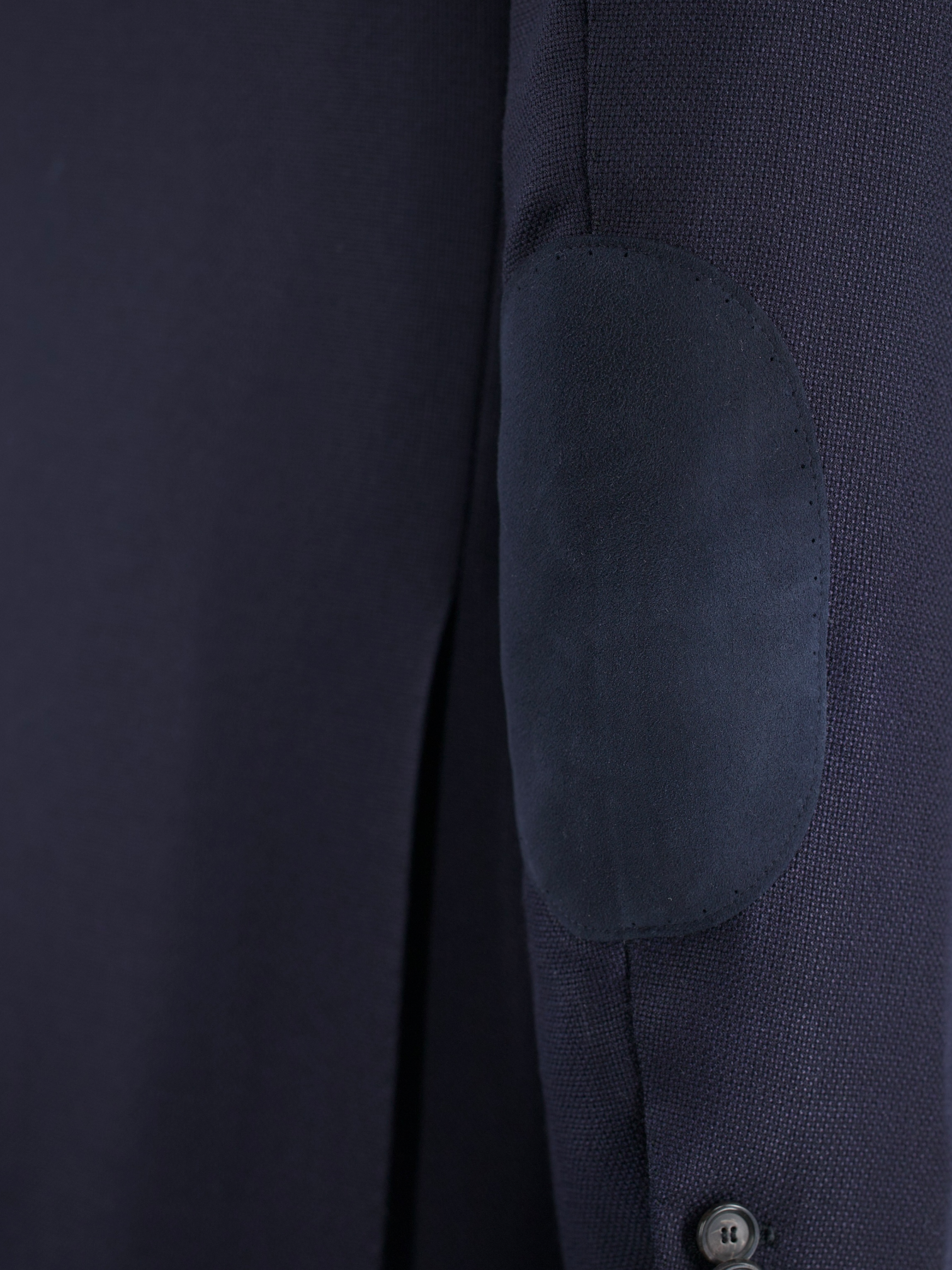 Cesare Attolini Navy Wool & Cashmere Micro-Structure Jacket