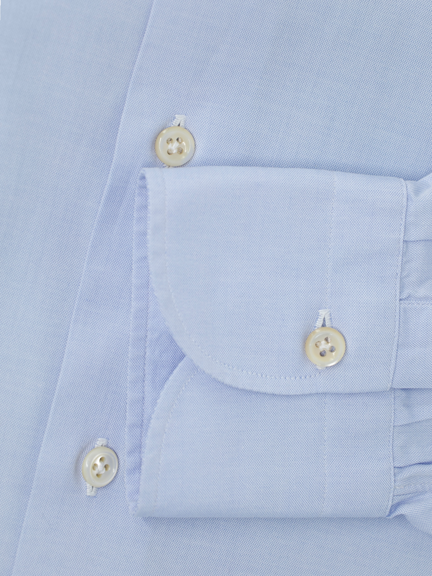 Finamore Light Blue Cotton "Collo Eduardo" Dress Shirt