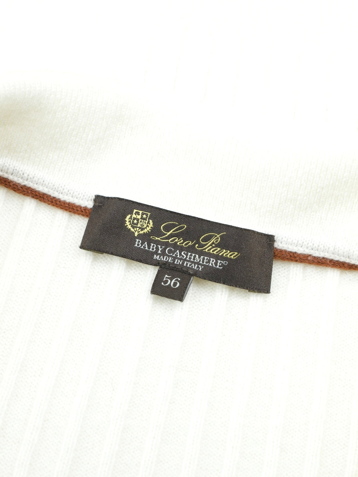 Loro Piana White Baby-Cashmere Buttonless Long-Sleeve Lexington Polo