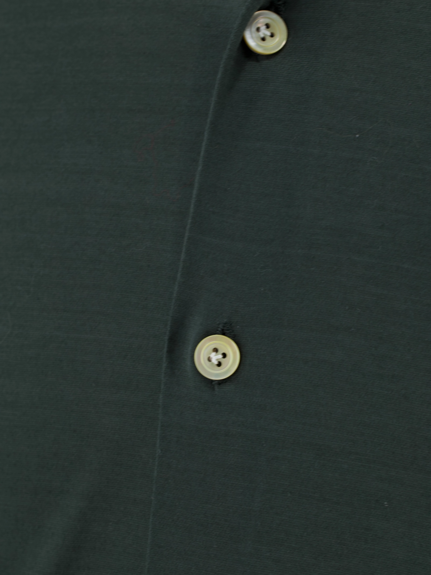 Kiton Olive Green Jersey-Knitted Cotton Shirt