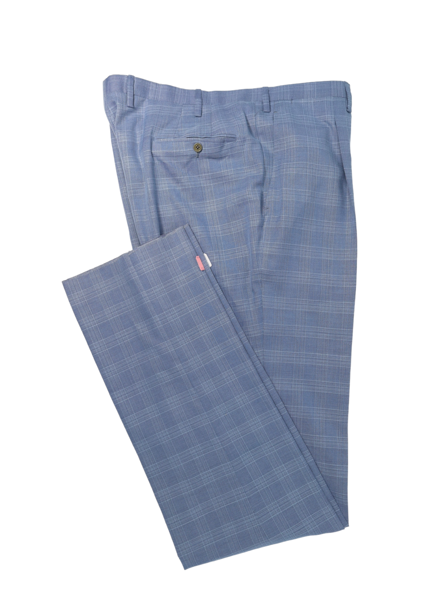 Kiton Light Blue Cotton, Cashmere & Silk Double Breasted Suit