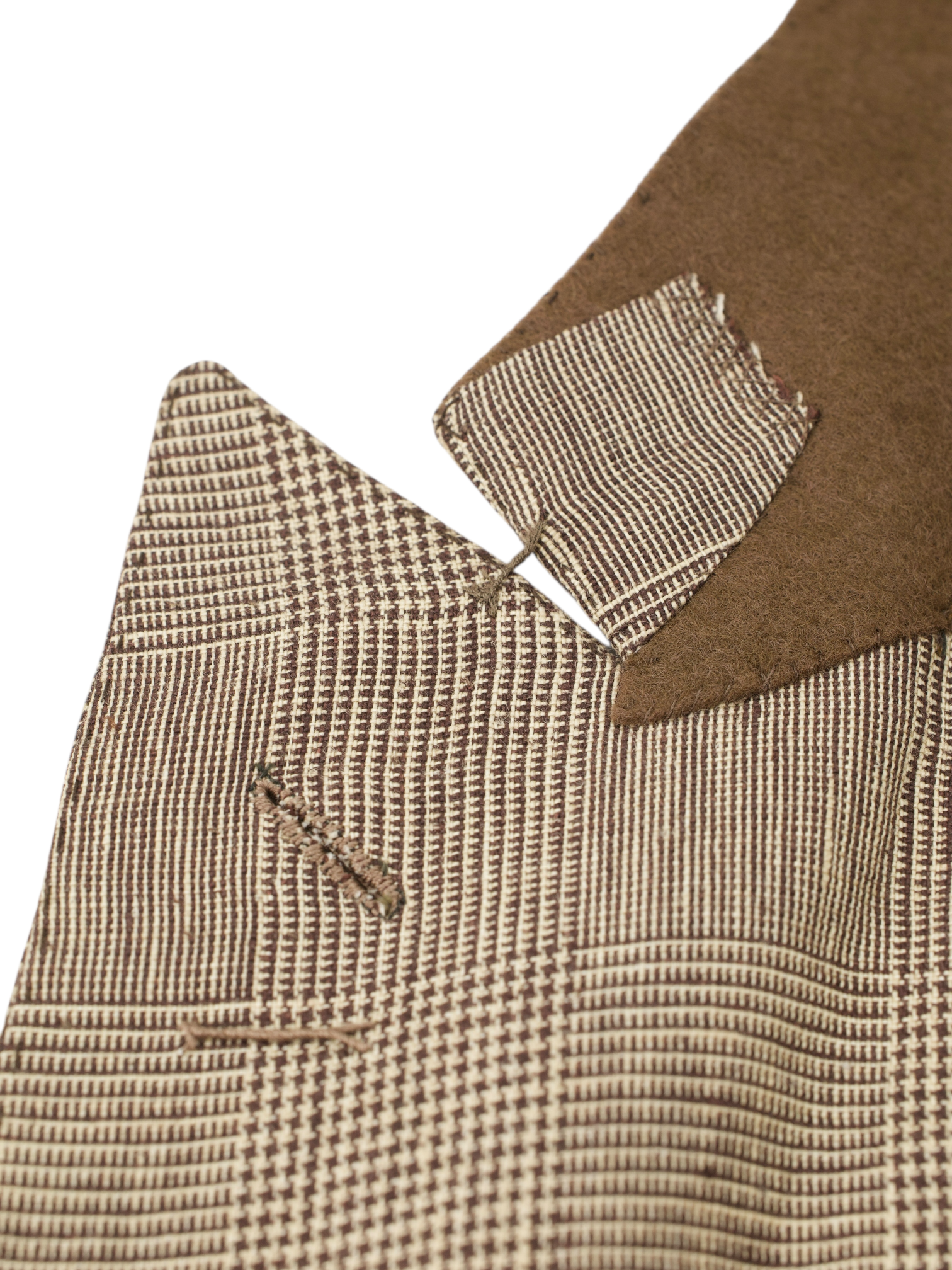 Cesare Attolini Light Brown Pure-Linen Prince of Wales Jacket