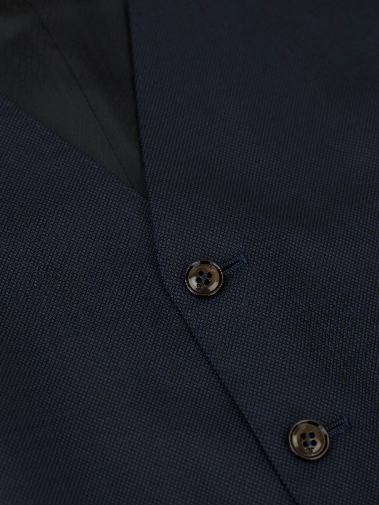 Canali Navy 3-Piece Super 160's Birdseye Suit