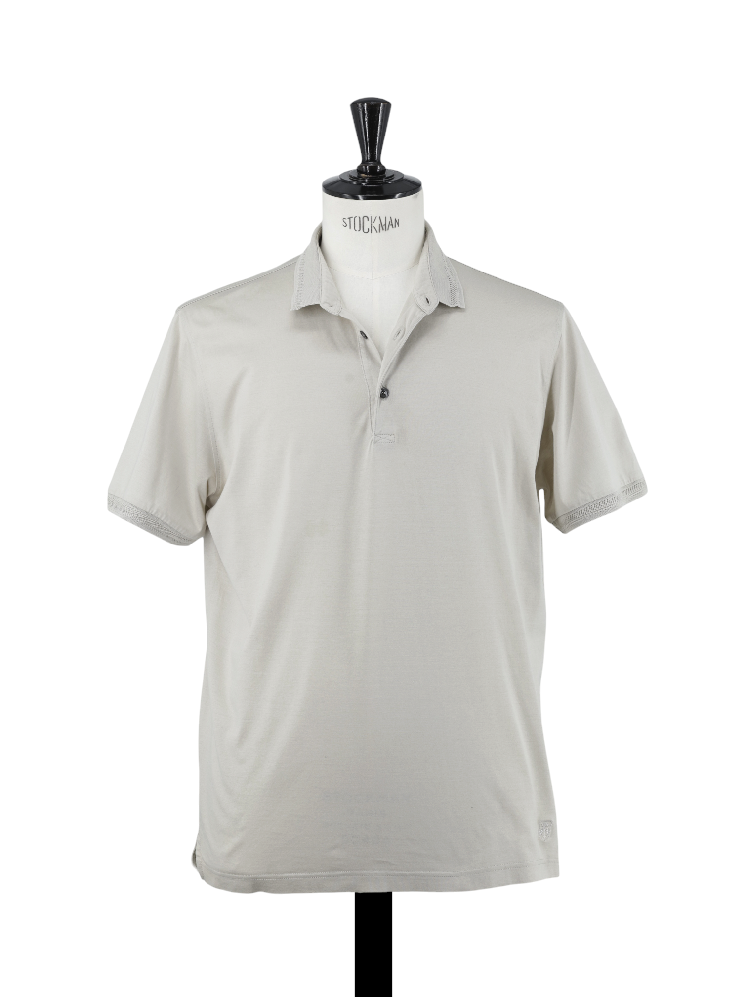 Corneliani Taupe Mercerized-Cotton Jersey Polo