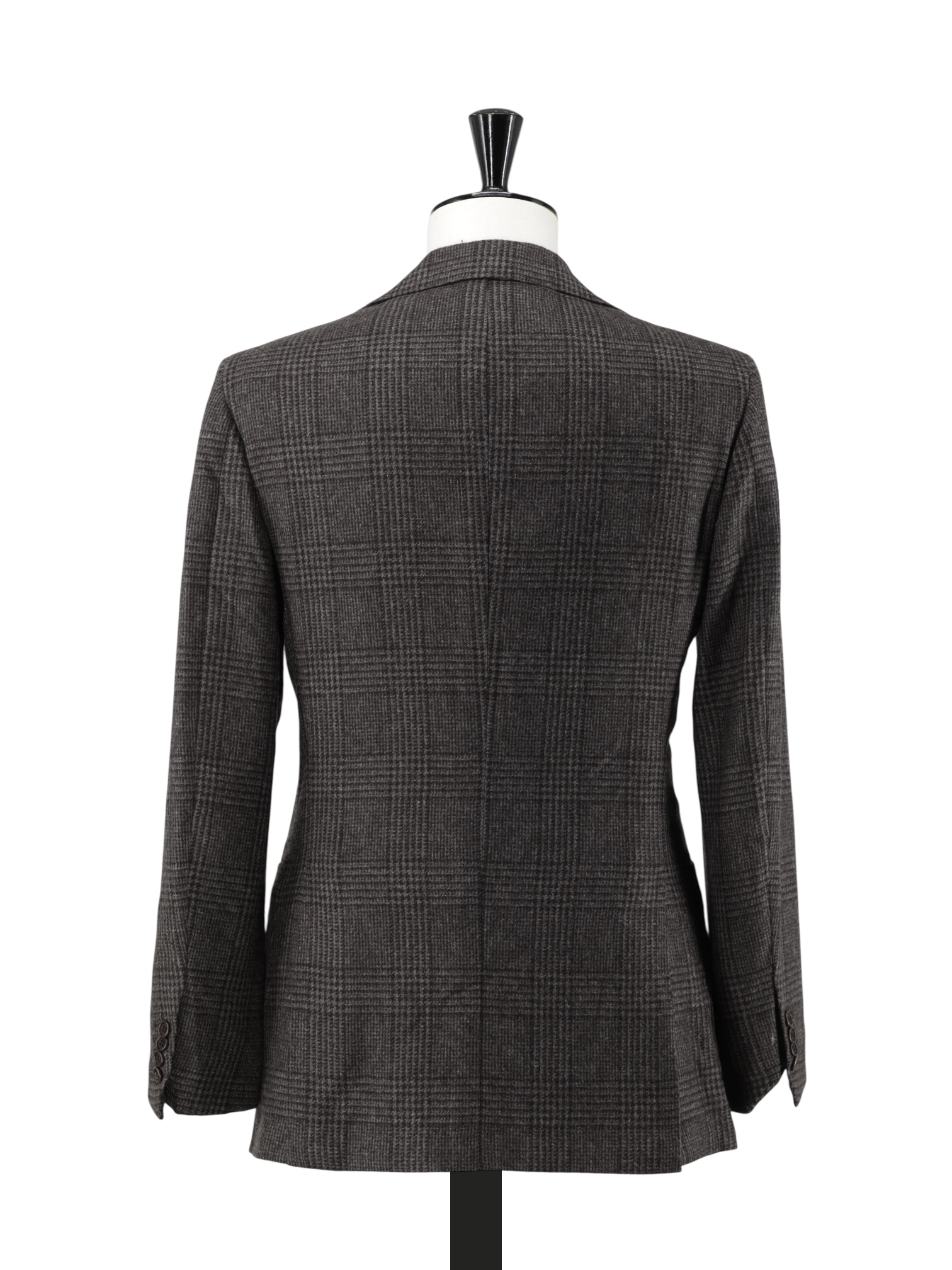 Kiton Taupe Cashmere, Angora & Silk Blend Prince of Wales Suit