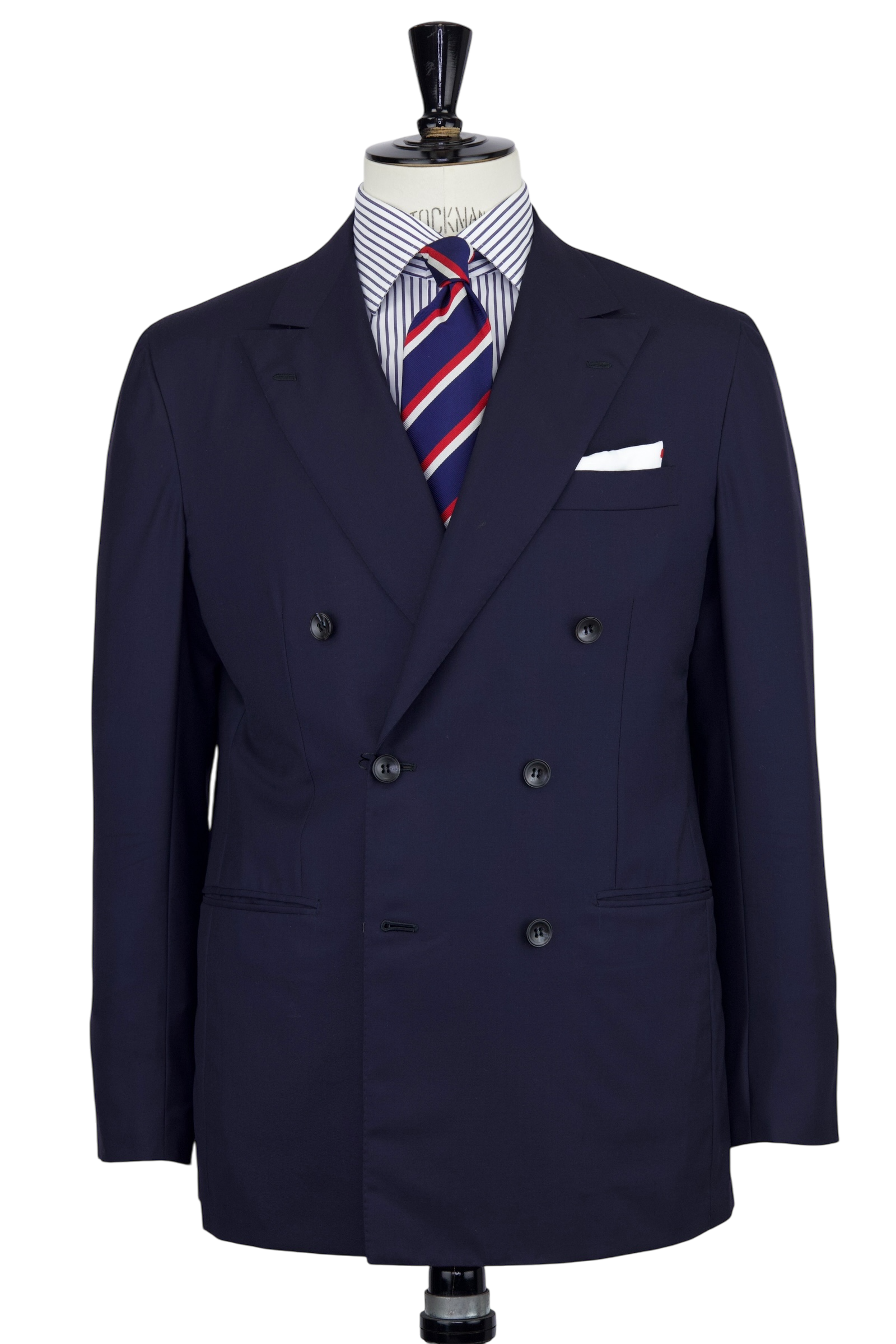 Kiton Navy Double Breasted 14-Micron Jacket