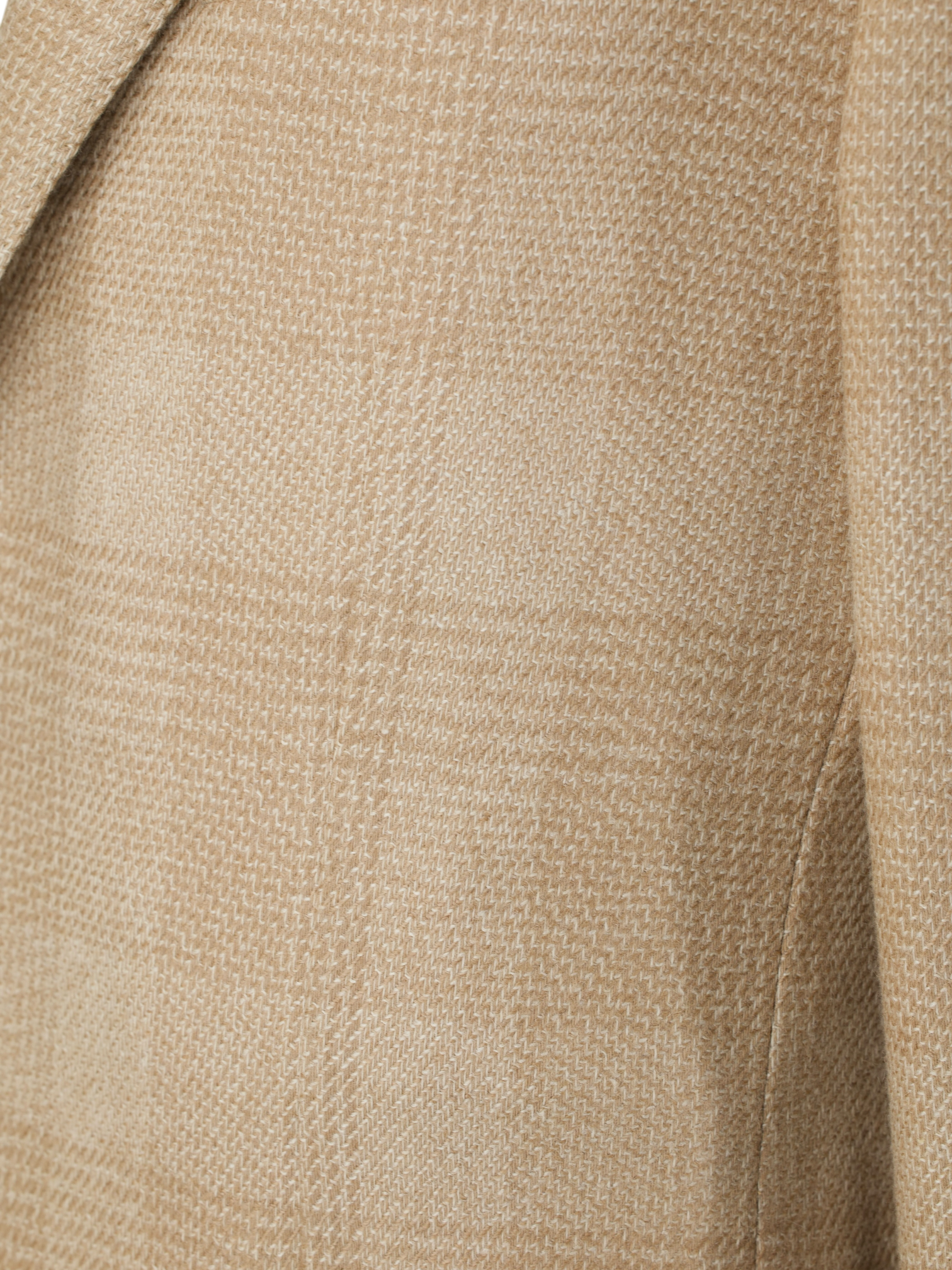 Ermenegildo Zegna Light Brown Camel Prince of Wales Easy Light Jacket