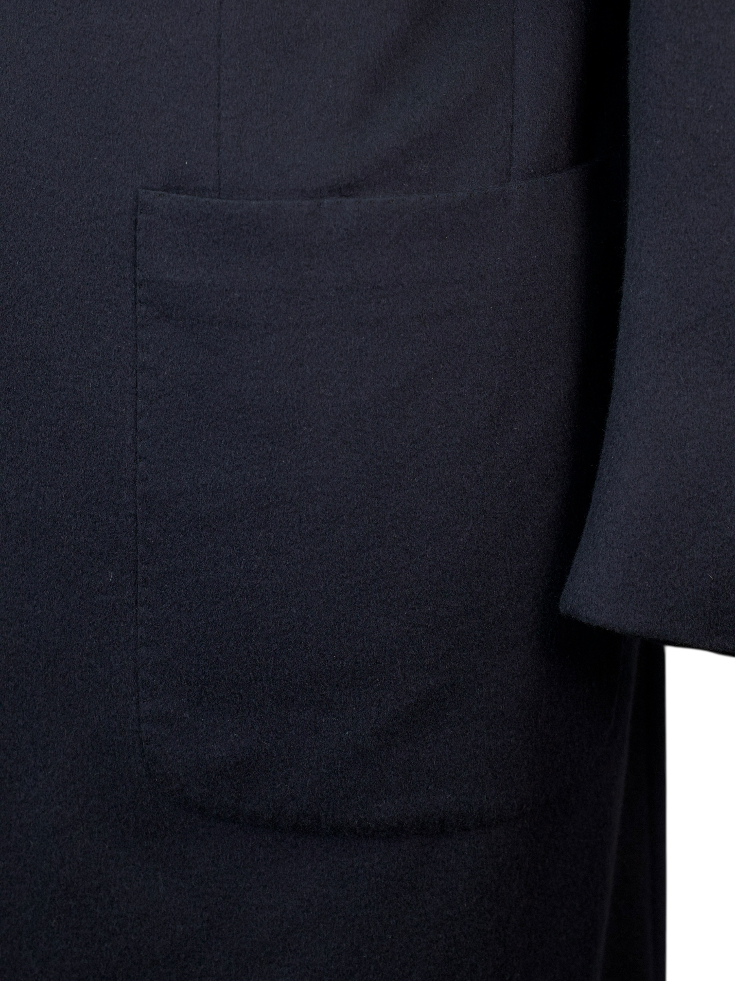 Kiton Navy Pure Plushy-Cashmere Timeless Overcoat