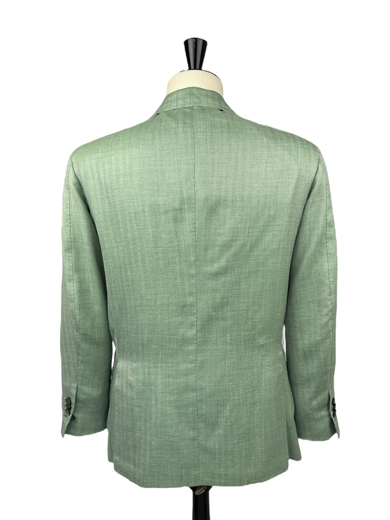 Orazio Luciano Mint Green Herringbone Jacket