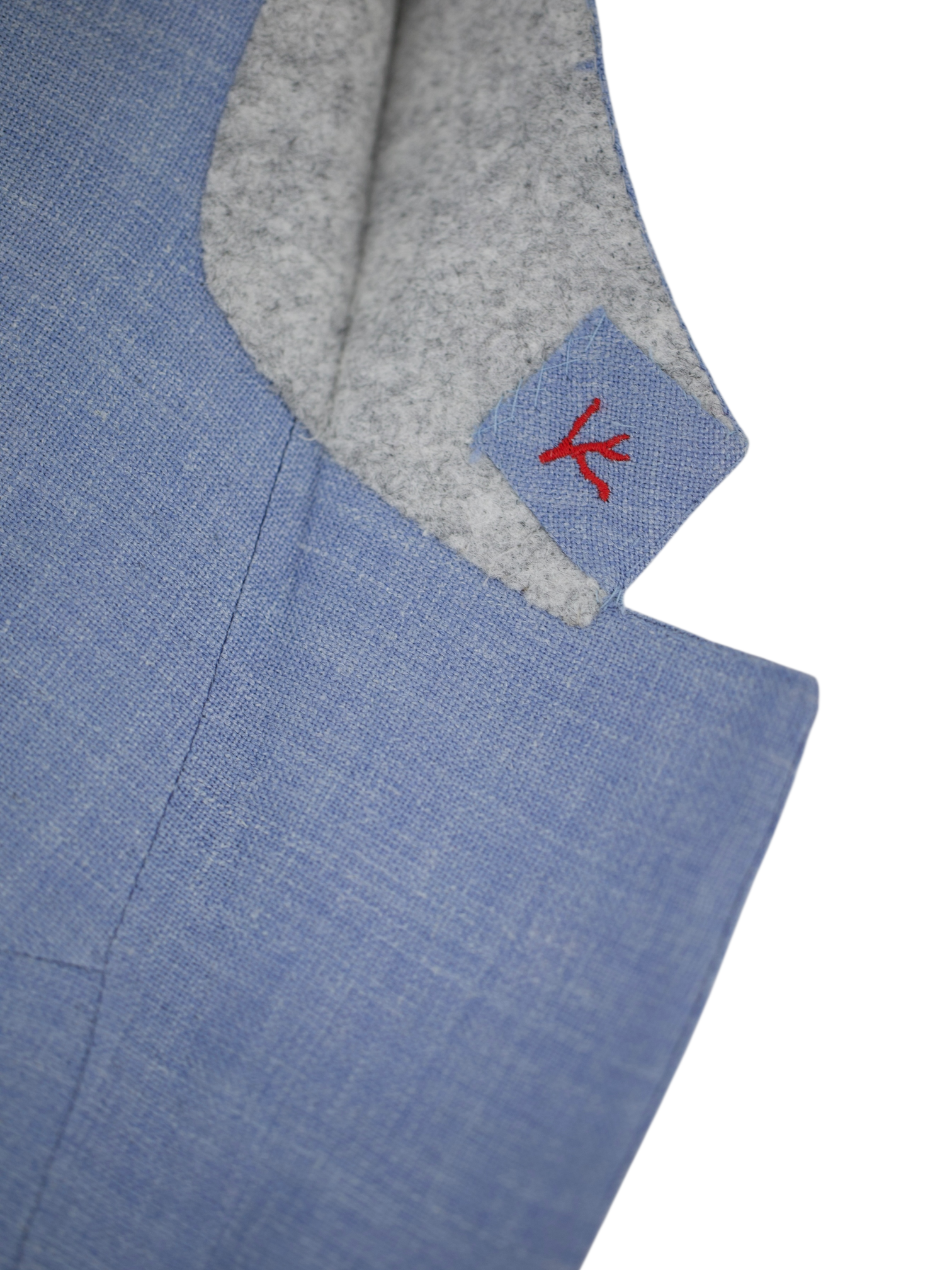 Isaia Light Blue Wool, Silk & Linen Melange Summer Jacket