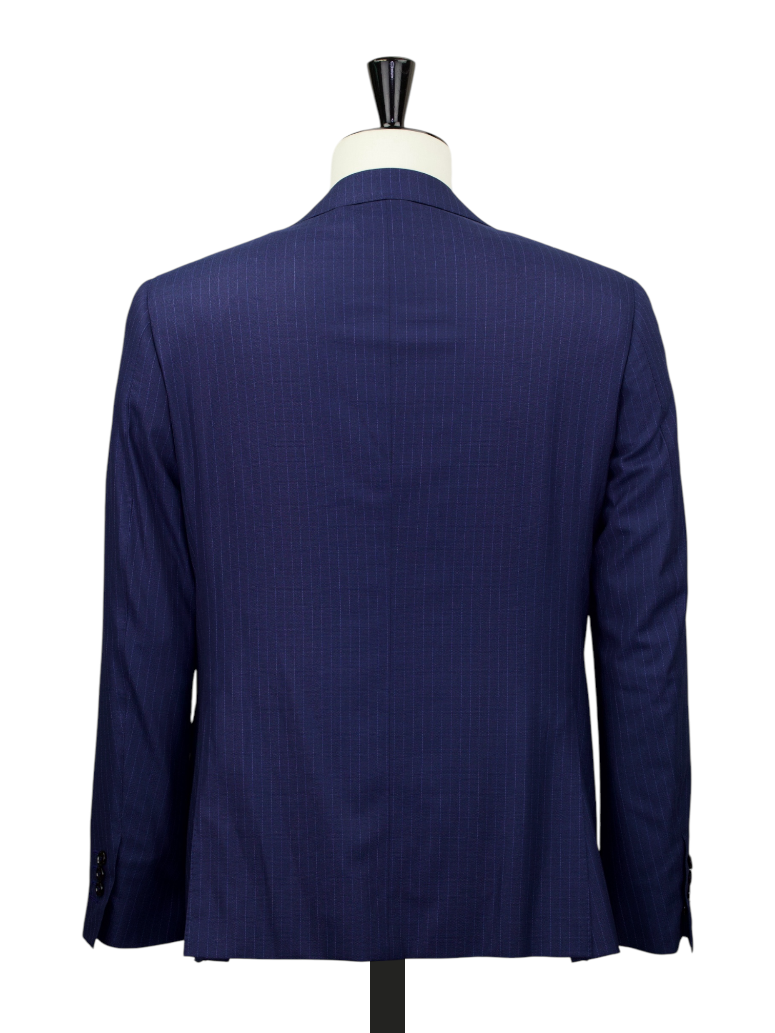 Canali Midnight Blue Wool, Silk & Stretch Pinstripe Suit + Extra Trousers
