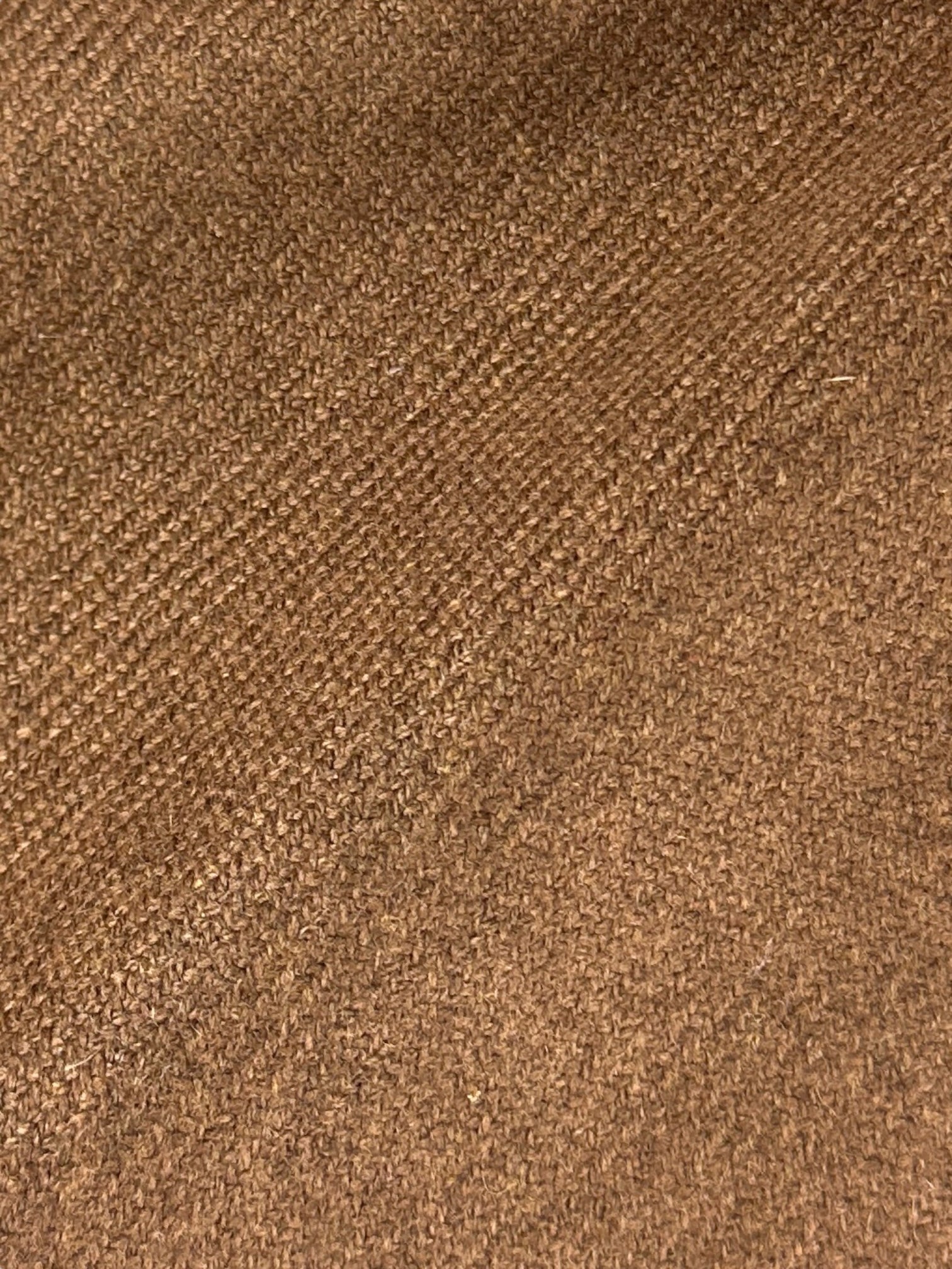 Cesare Attolini Mocca Brown Wool & Cashmere Twill Overcoat