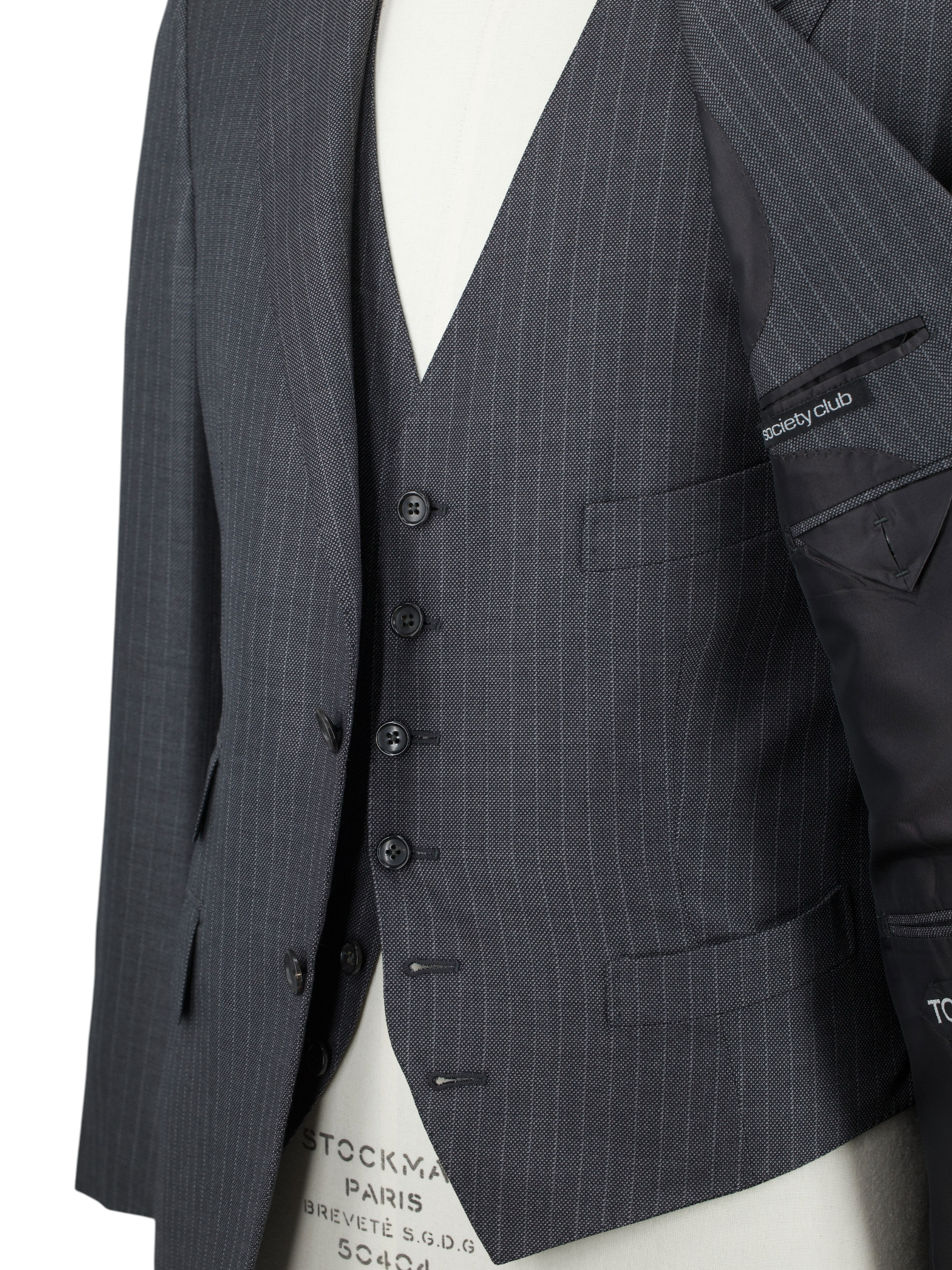 Tom Ford Grey 3-Piece Silk & Wool O'Connor Pinstripe Suit