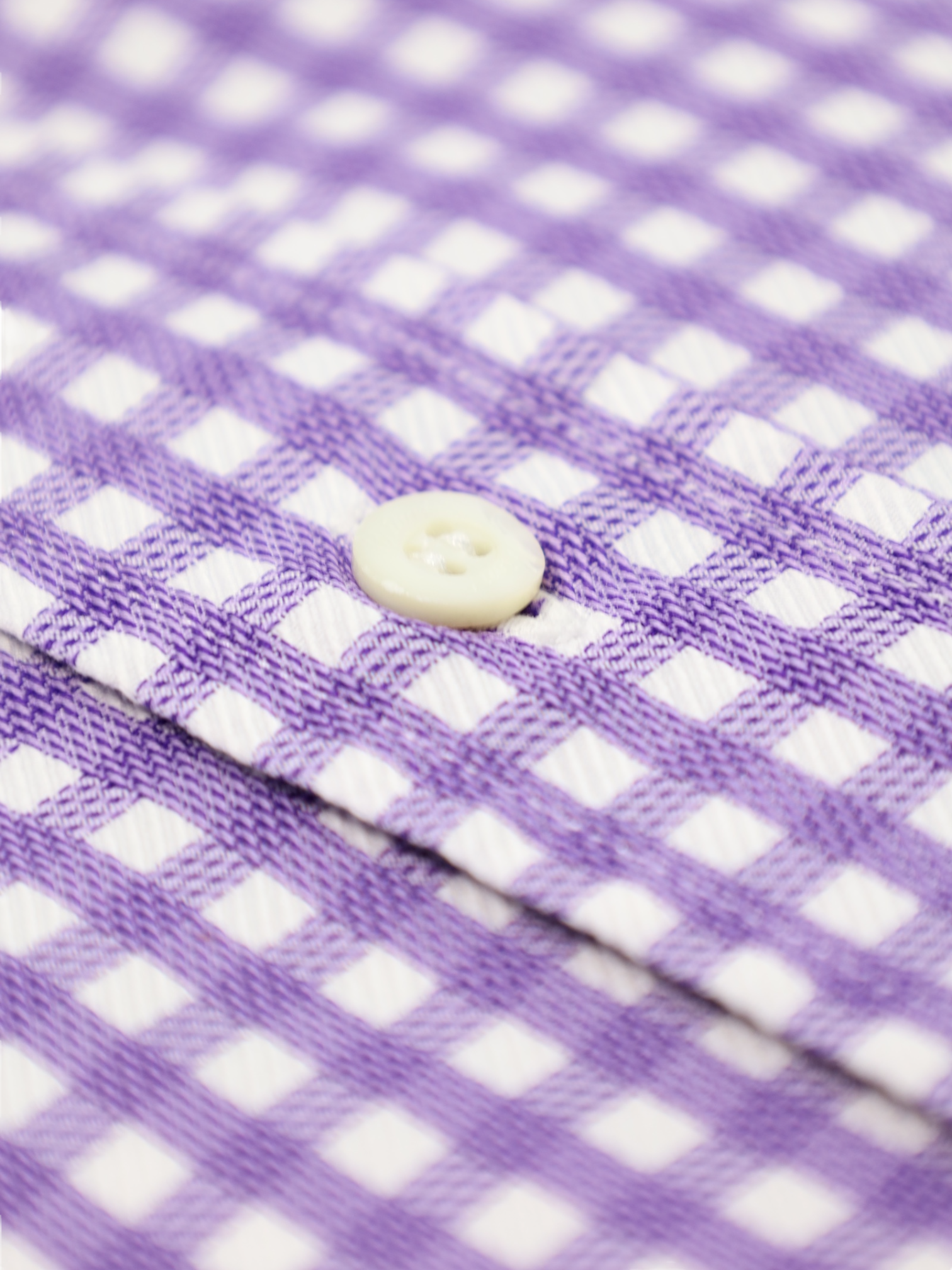Brioni Purple Gingham Check Shirt