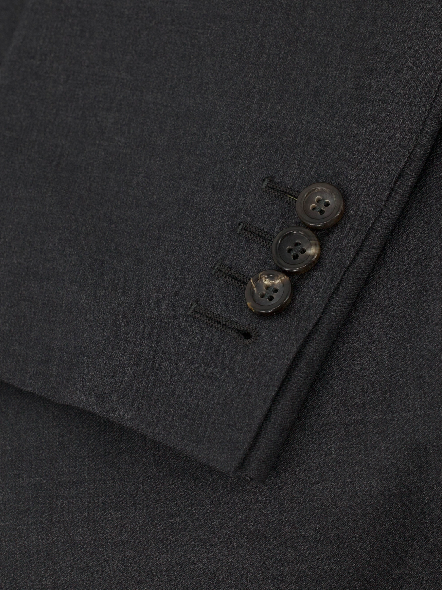 Canali Charcoal Fine-Wool Twill Business Suit