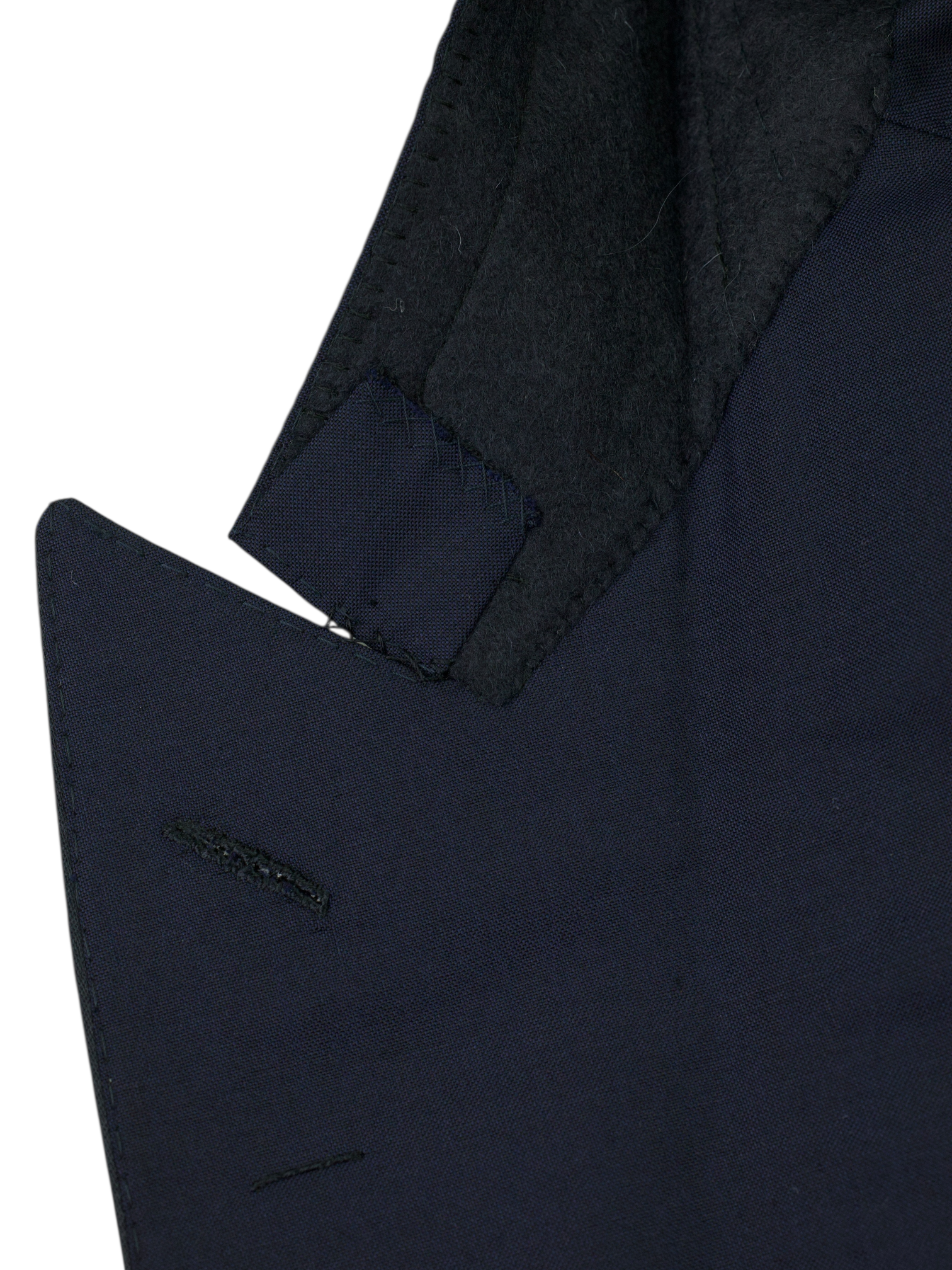 Caruso Navy Super 130's "Connoisseur" Black Tie Tuxedo