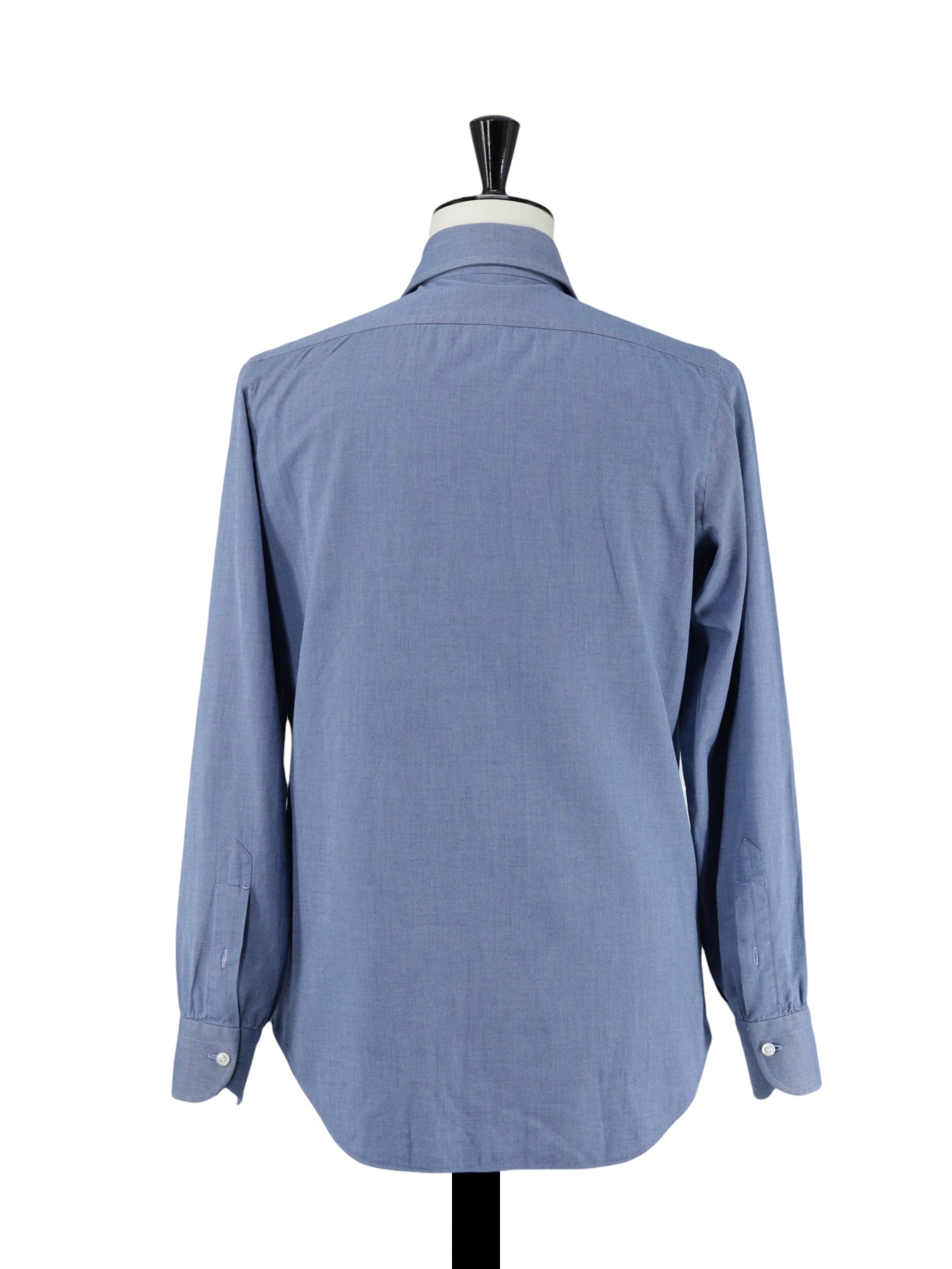 Cesare Attolini Blue Handmade Cotton-Twill Shirt