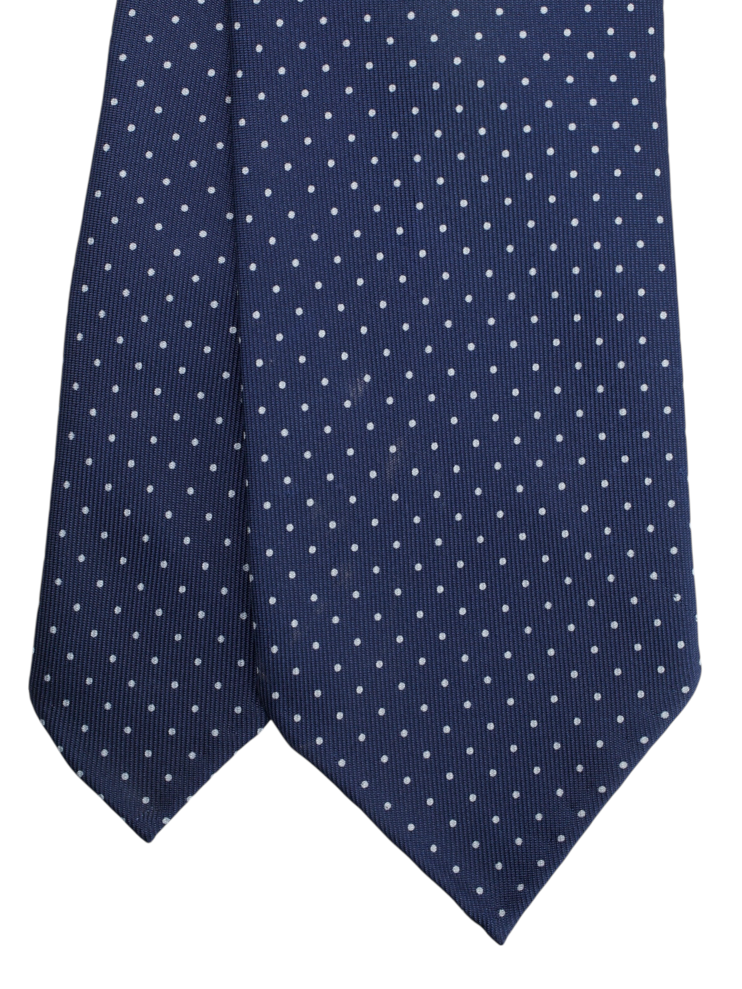 Viola Milano Dark Blue Silk Polkadot Tie