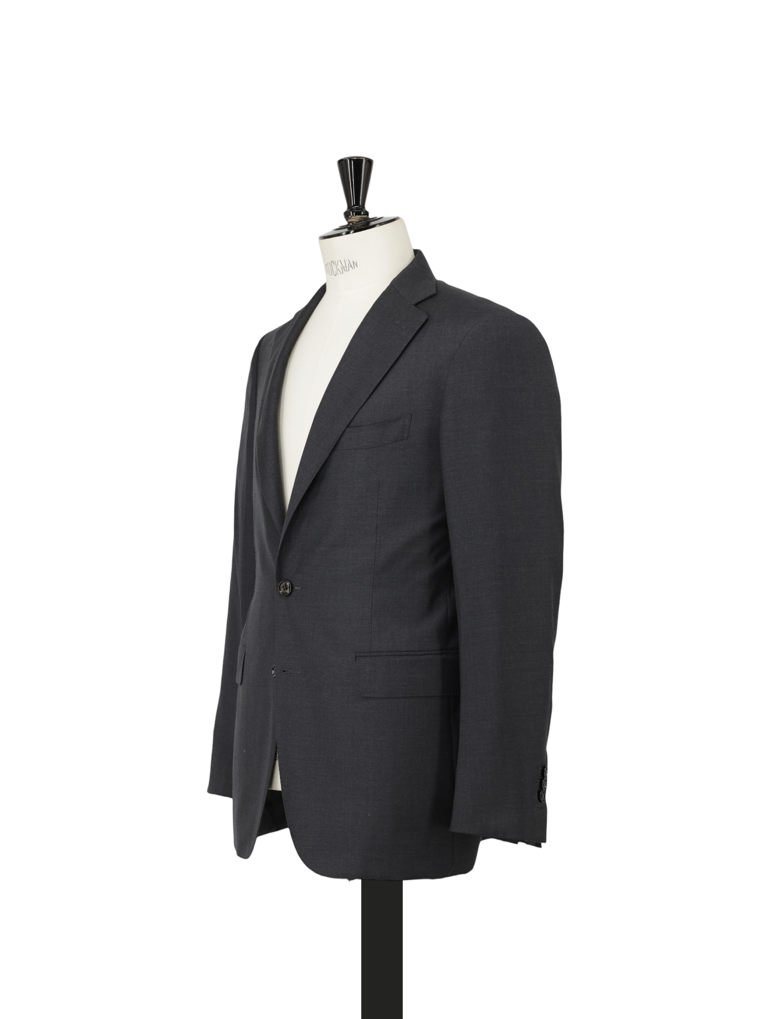 Canali Anthracite Fine-Wool Twill Business Suit