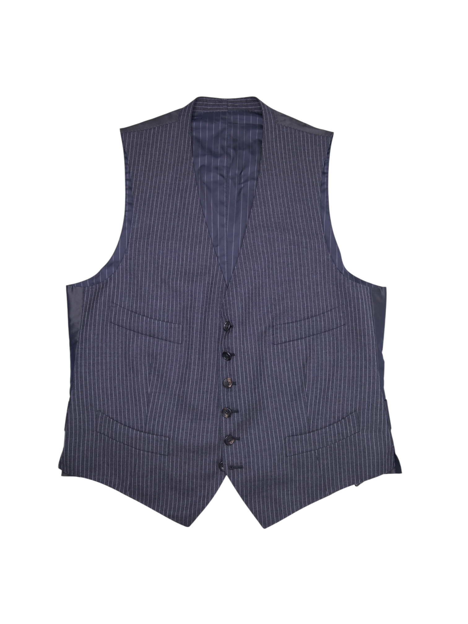 Tom Ford Grey Pinstripe Waistcoat