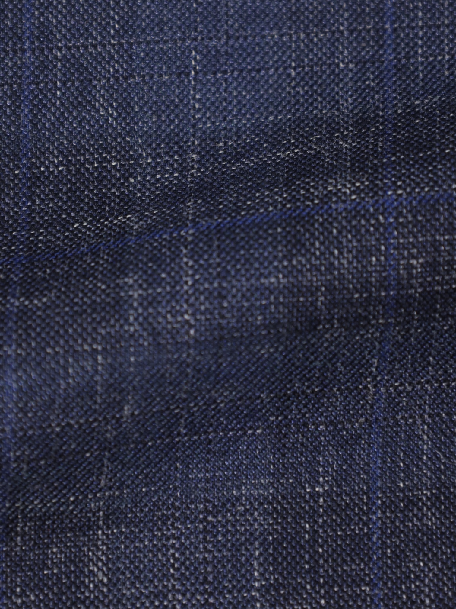 Brioni Blue Check Wool, Silk & Linen Parlamento Jacket