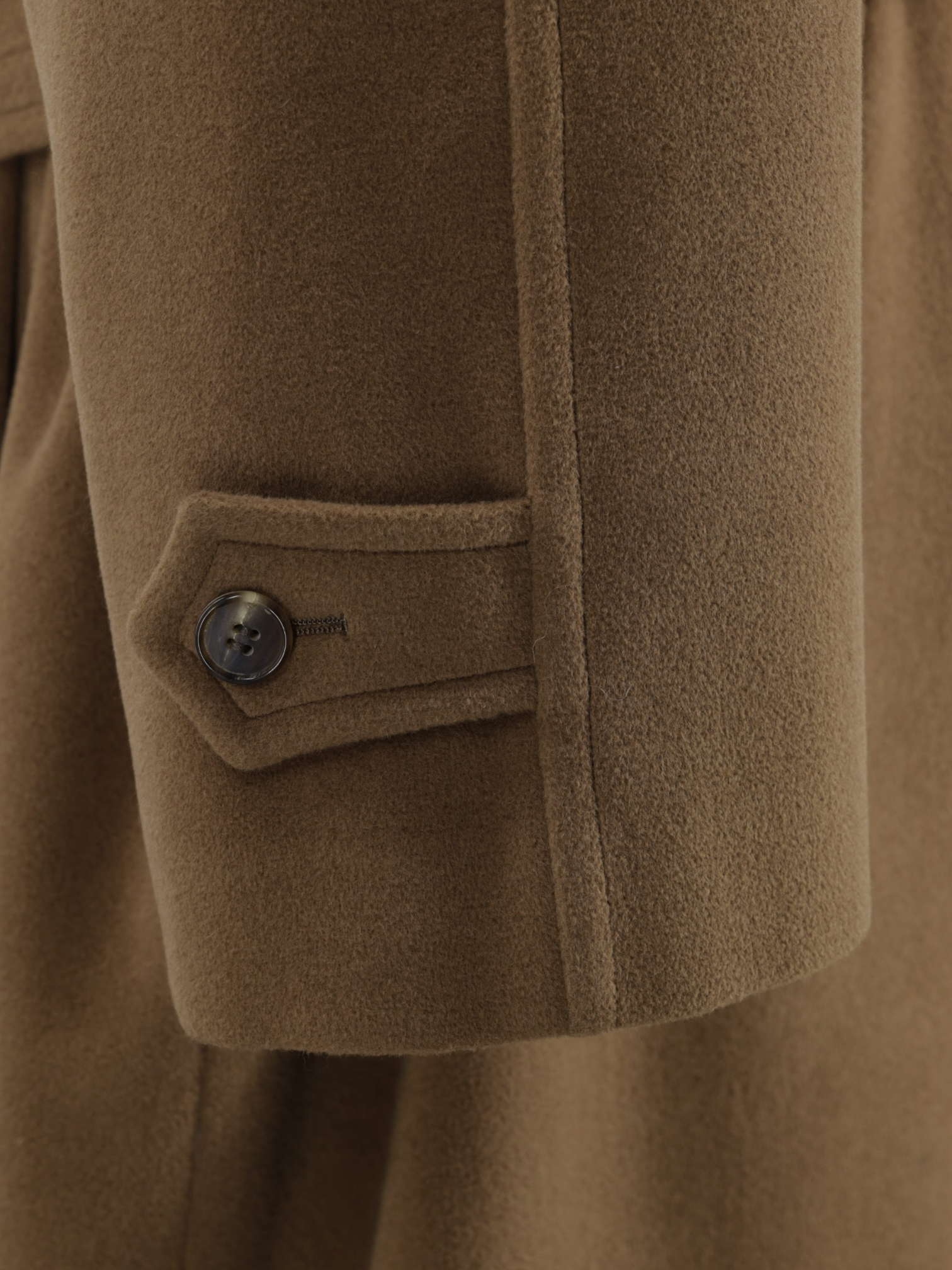 Hermès Mocca Brown Angora, Wool & Cashgora Raglan Overcoat