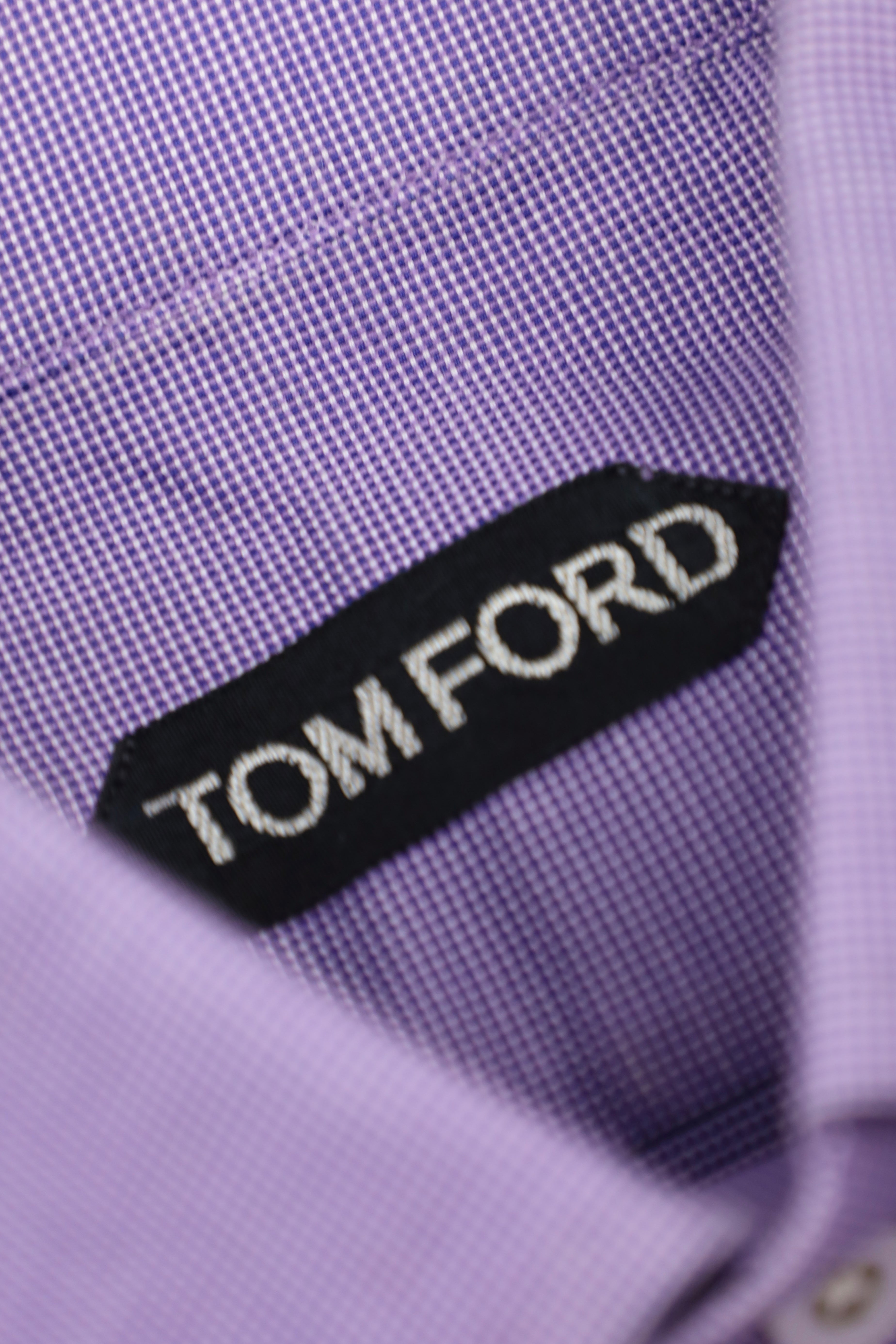 Tom Ford Lilac Micro-Pattern Shirt