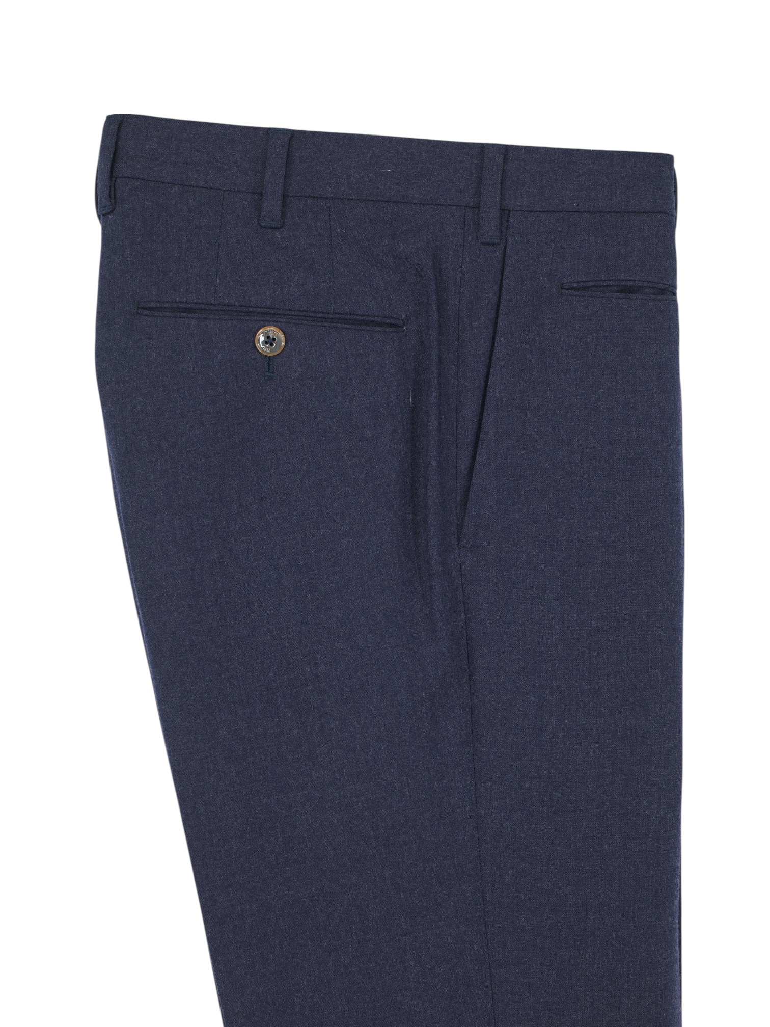 PT01 Steel Blue Wool-Flannel Winter Trousers
