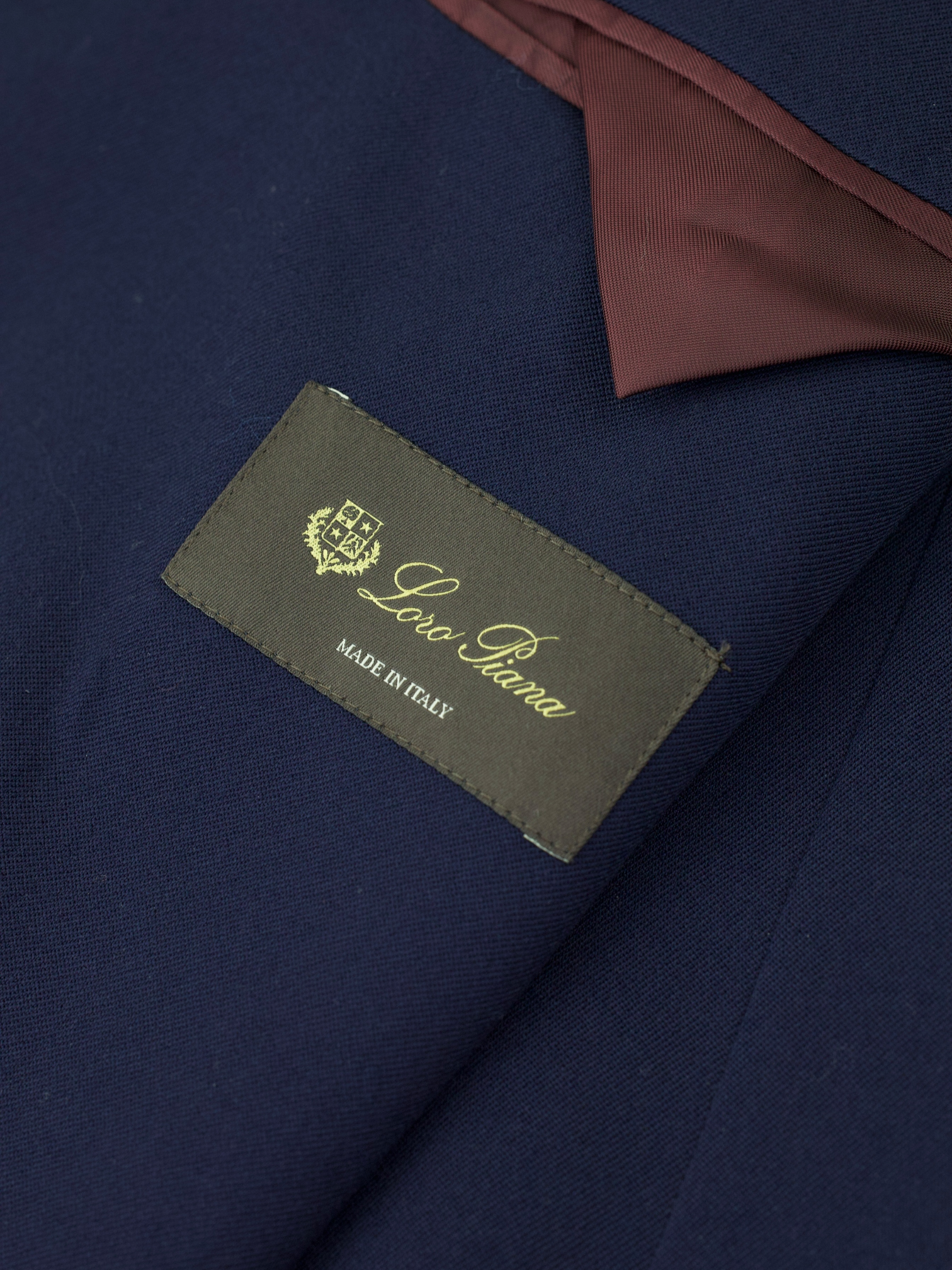 Loro Piana Marine Blue Wool & Stretch Unconstructed Suit