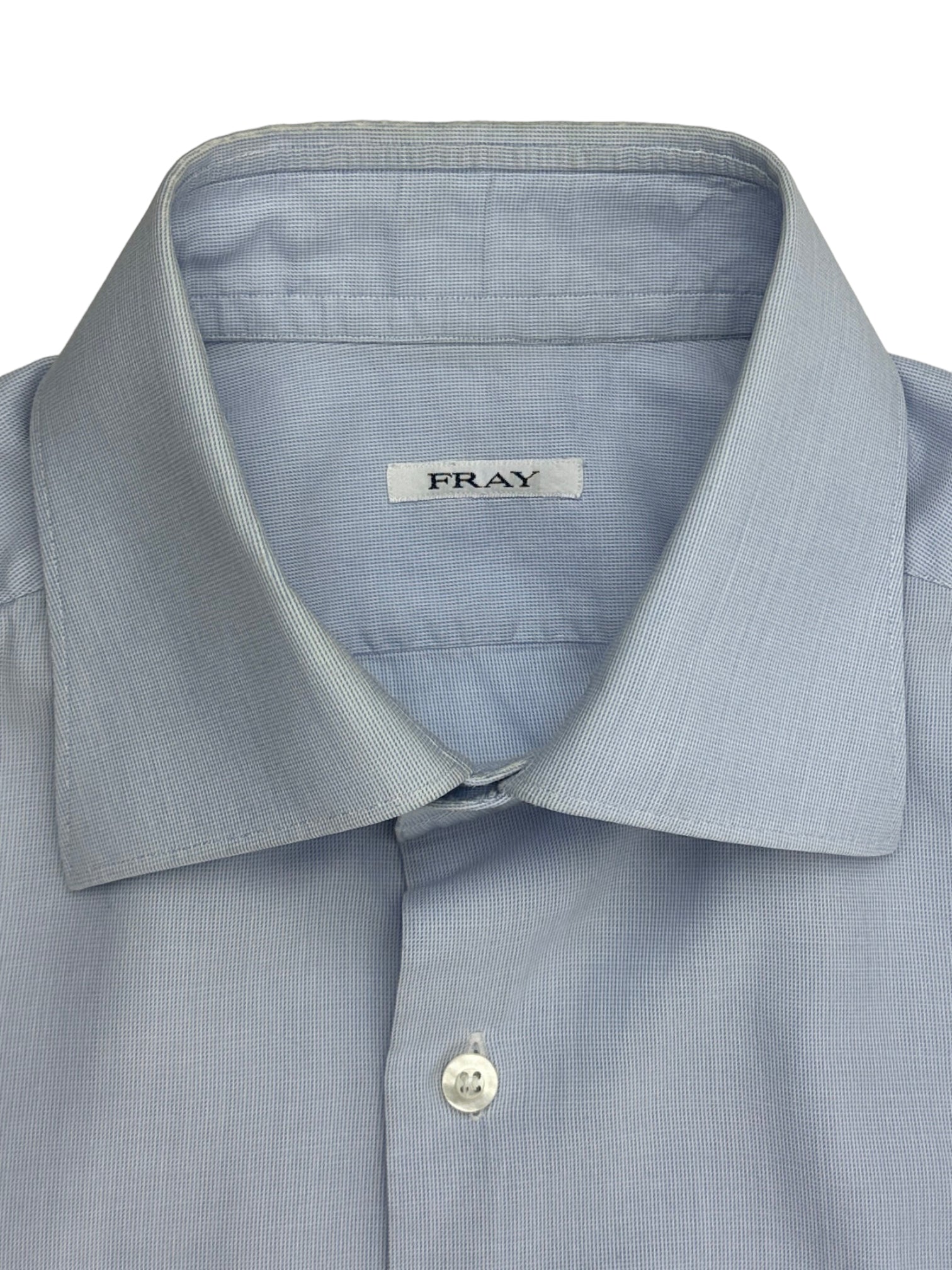 Fray Light Blue Micro Dot Shirt