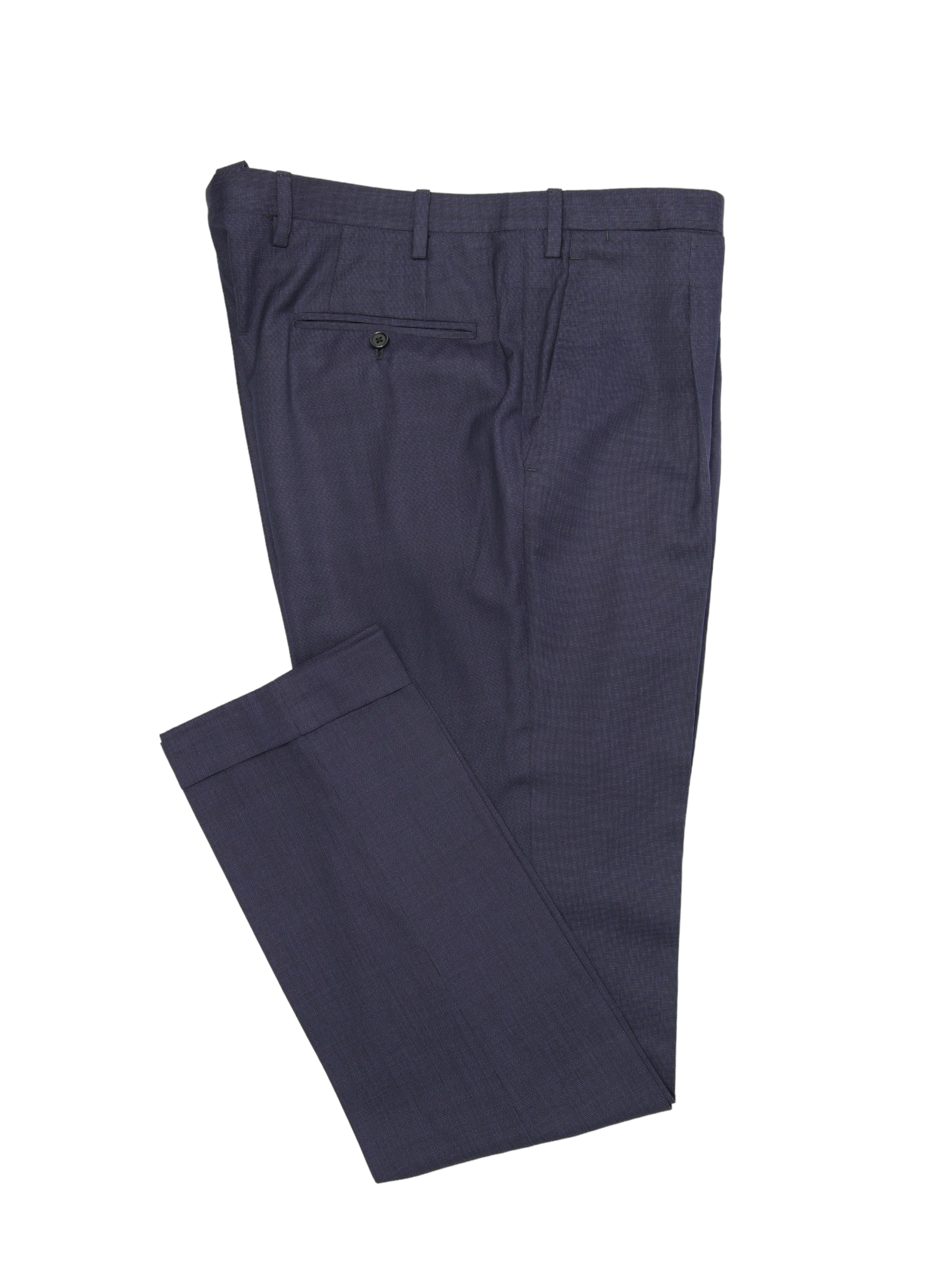 Kiton Blue Pin-Point Extrafine Wool Suit