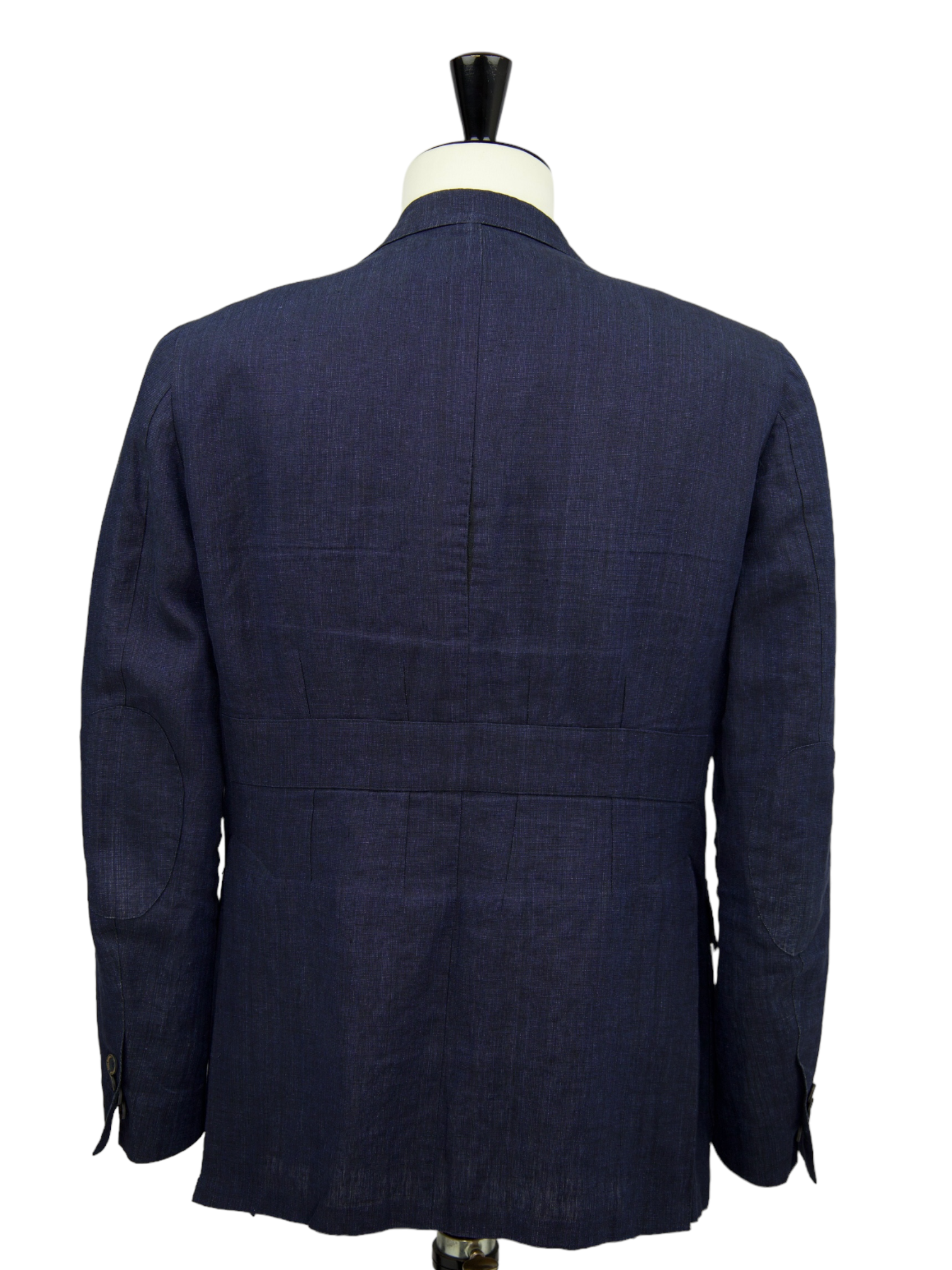 Luigi Borrelli Vintage Indigo Blue Linen Safari Jacket